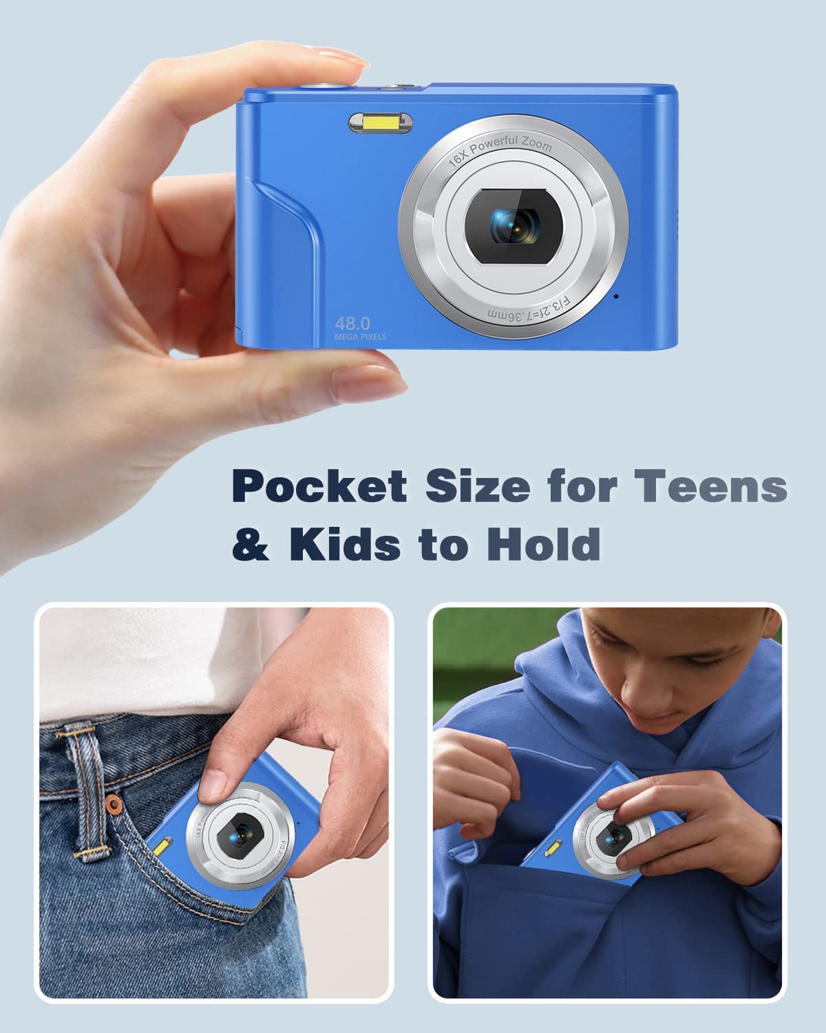 Zostuic HD 1080P Digital Camera with 2.4