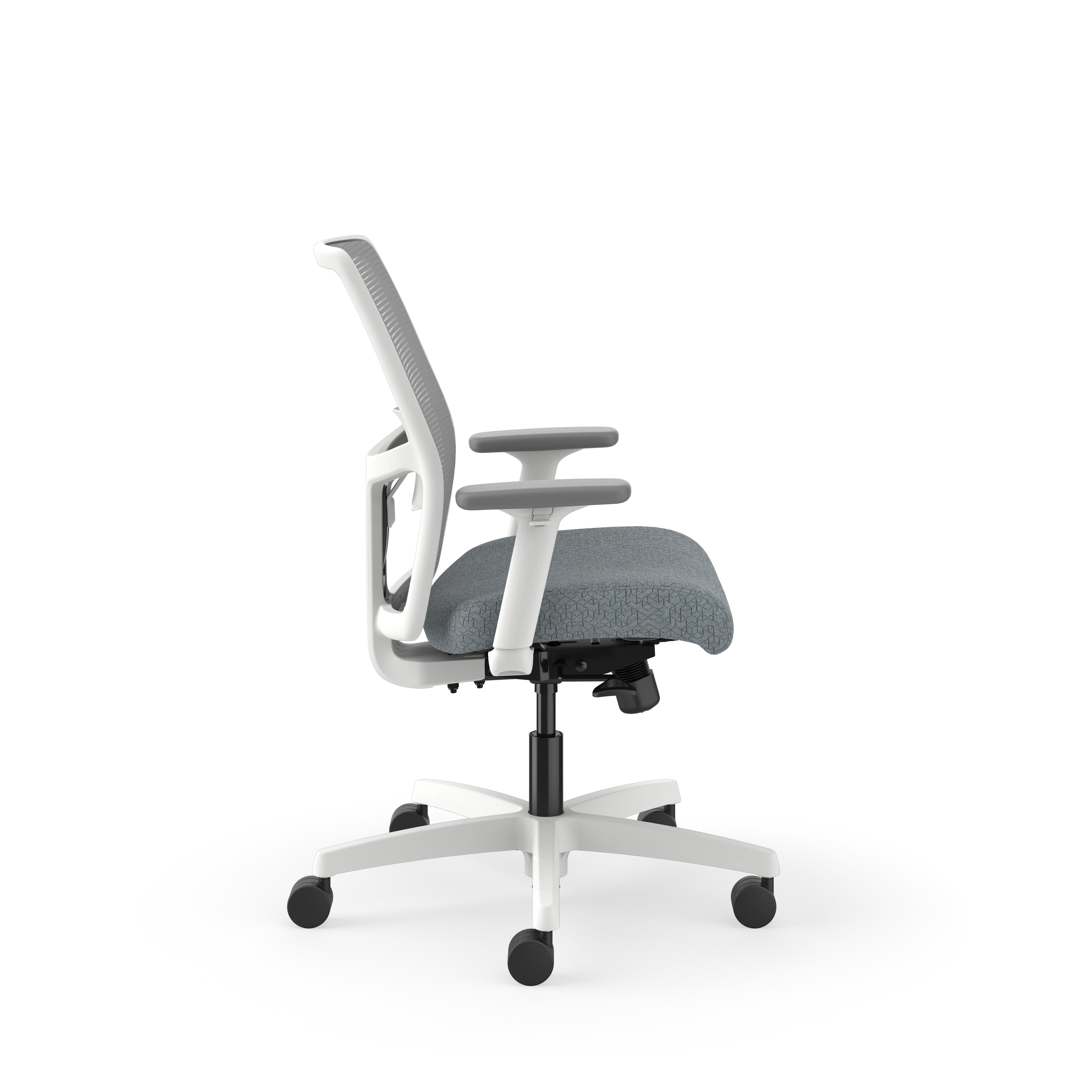 HON Ignition Mesh Basalt Office Chair with Fixed Arms - Ergonomic Desk Chair for Home & Office Workspace, Comfortable Seating for Long Hours