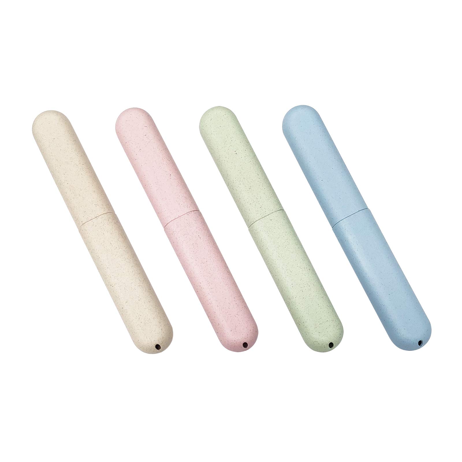4 Pack Travel Toothbrush Holder Case - Waterproof Portable Toothbrush Storage for Travel, Camping, School & Gym | Compact & Hygienic Toothbrush Protector for On-the-Go Lifestyle