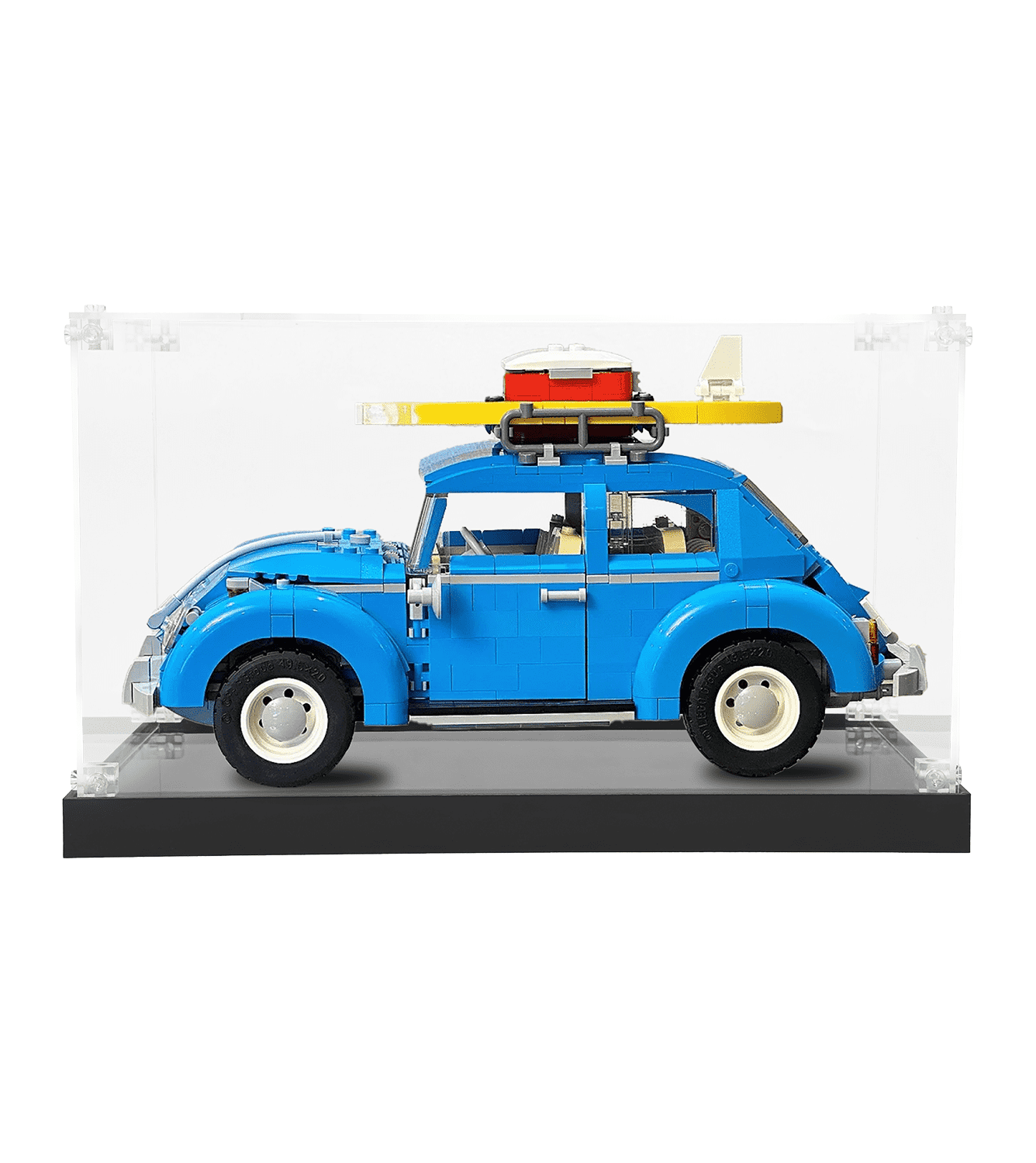 LEGO Creator Volkswagen Beetle 10252 Display Case - Clear Acrylic Protection for LEGO Car Model - Perfect for Showcase, Collection, and Dust-Free Storage
