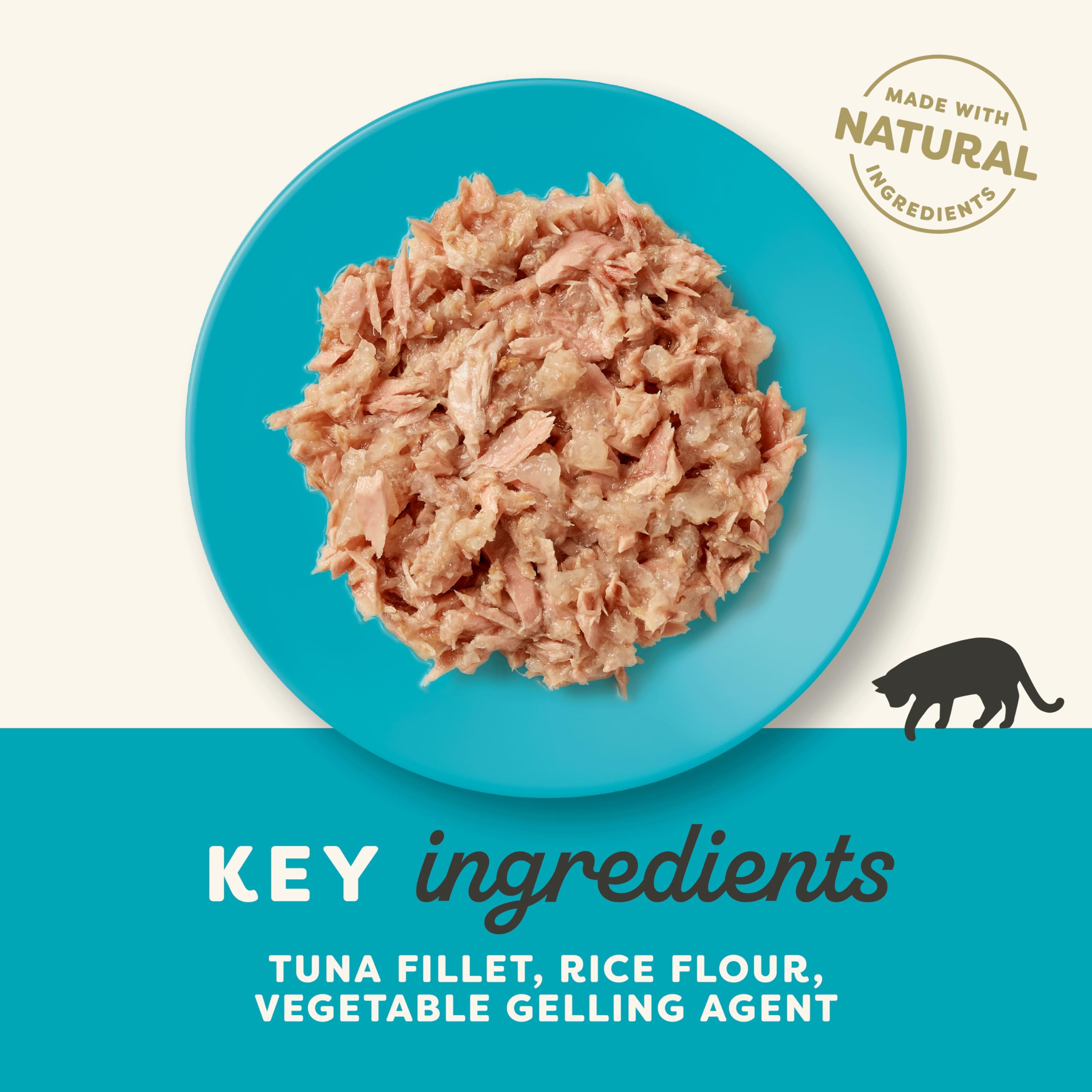 Applaws Natural Cat Food - Tuna Wholemeat in Jelly Pouch, 70g (Pack of 16) | Grain-Free Wet Cat Food for Adult & Senior Cats | Perfect for Mealtime, Travel & Treats