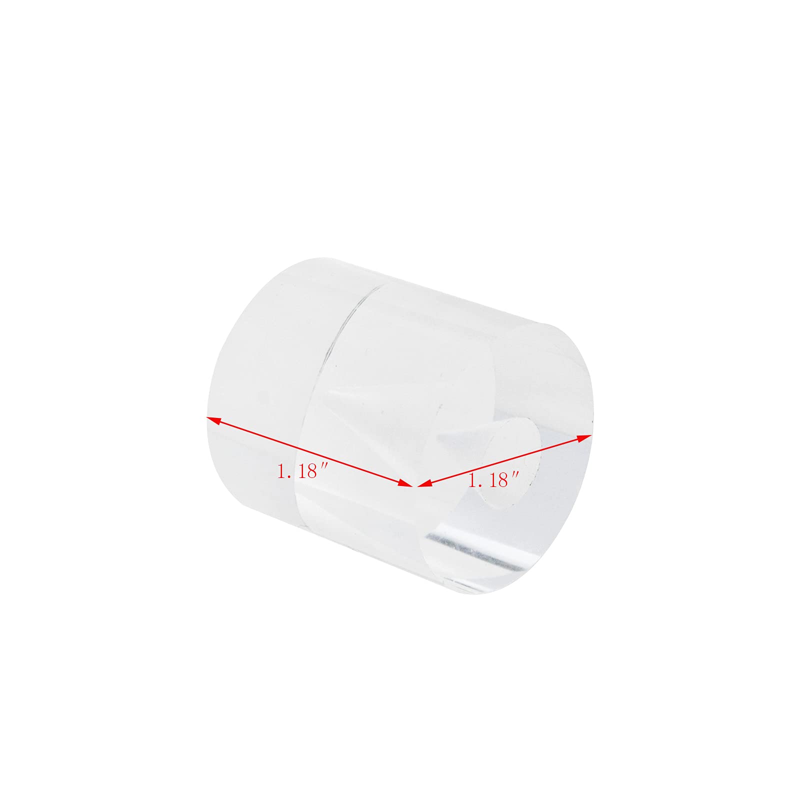 Premium Clear Acrylic Ice Cream Cone Display Stand - 1.18x1.18x1.18 Inch (Pack of 4) - Perfect for Dessert Shops, Bakeries, and Party Decorations