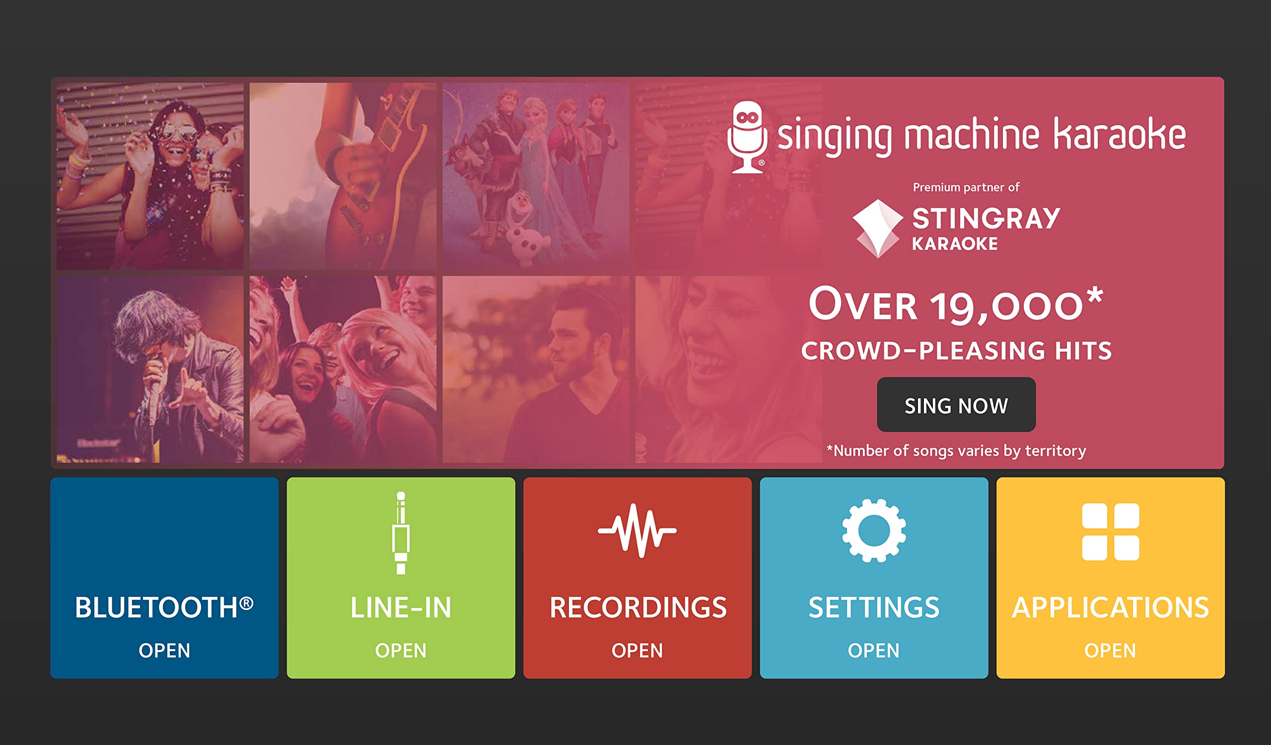 Singing Machine Premium Duet Wi-Fi Karaoke System - 200W Peak Power, 2 Wired Mics, 7