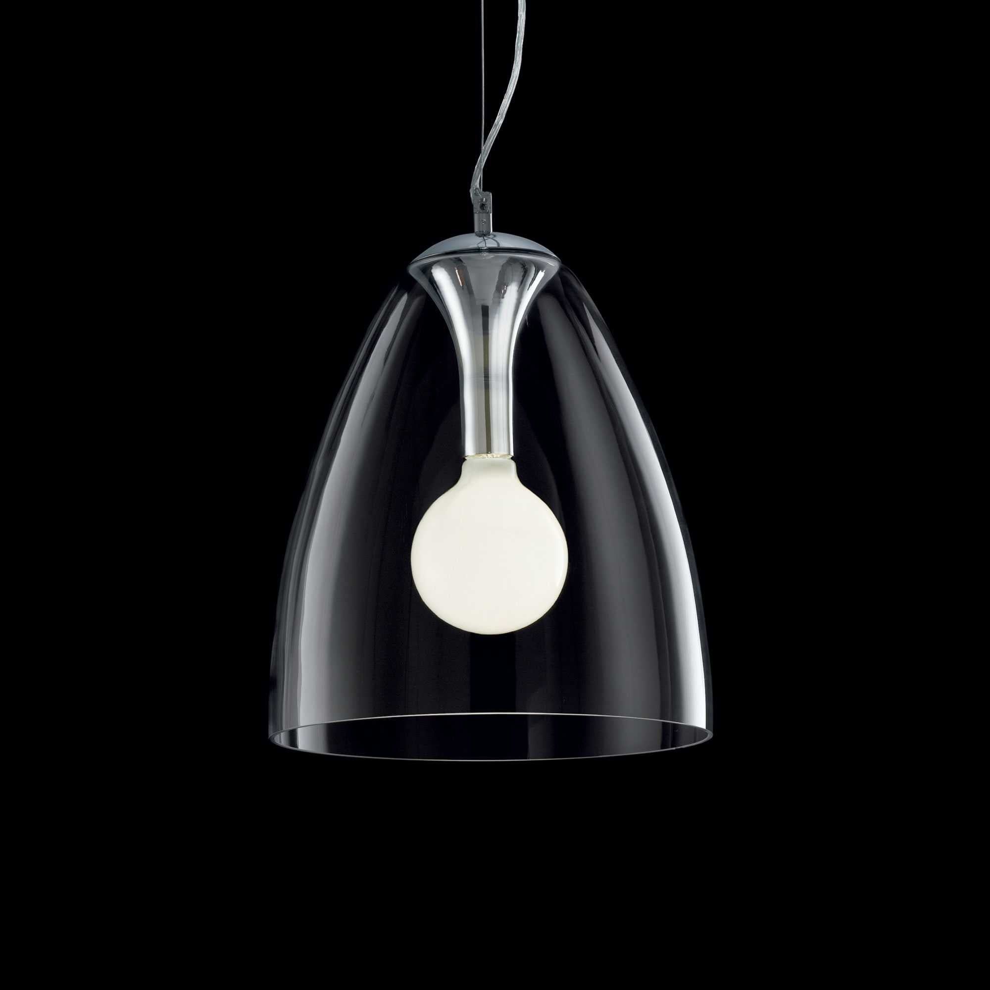 Audi 20 Pendant Ceiling Light with Clear Finish - Modern Crystal Glass Hanging Lamp for Dining Room, Kitchen Island & Bedroom Lighting