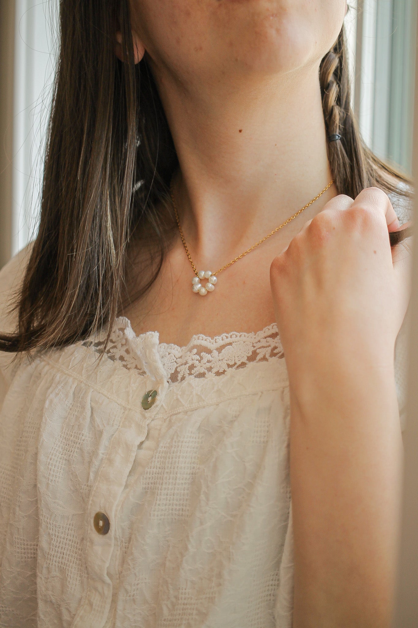 Lucy Freshwater Pearl Necklace - Elegant Women's Jewelry Gift for Wedding, Party & Everyday Wear