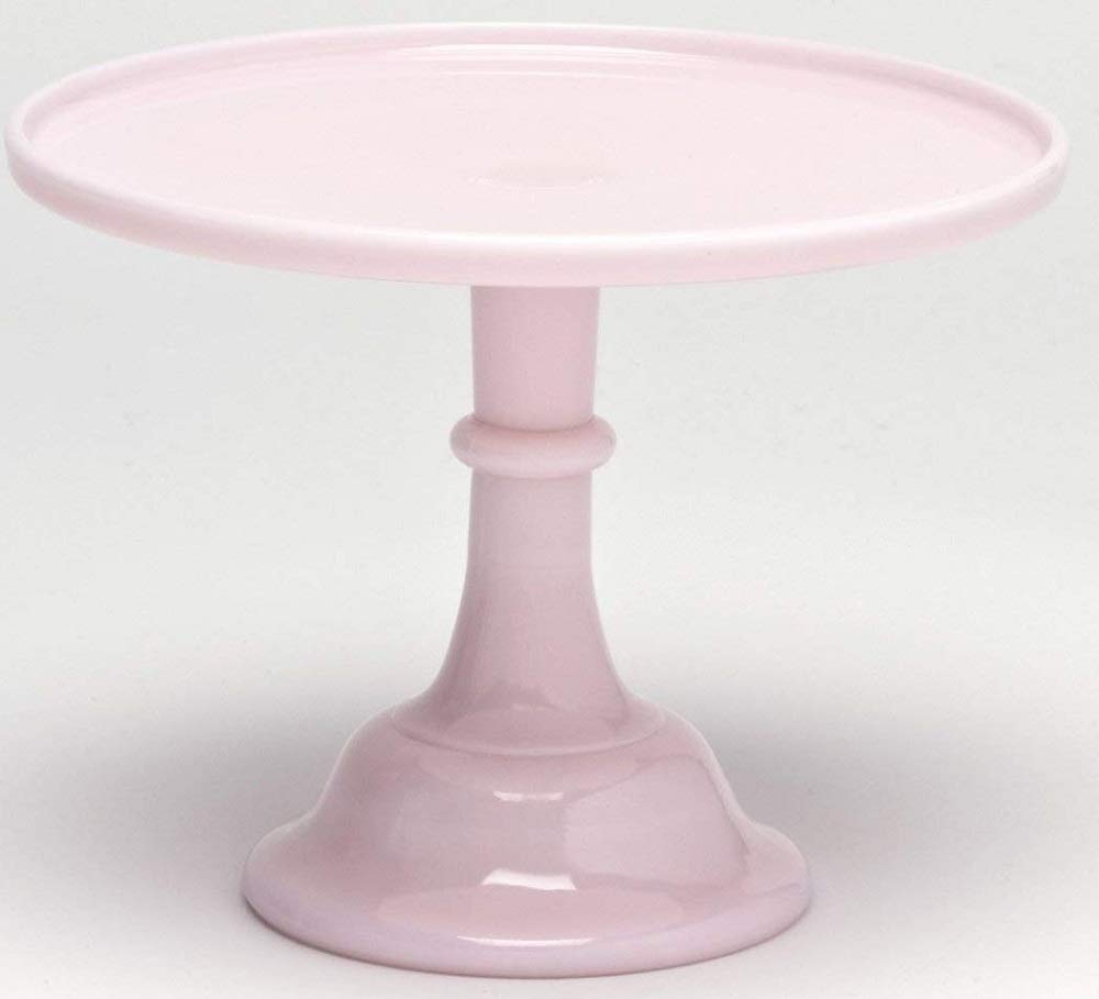 Mosser Glass USA 9-Inch Crown Tuscan Cake Plate & Pastry Tray - Plain & Simple Pattern - American Made Cupcake Stand - Perfect for Weddings, Birthday Parties & Dessert Displays