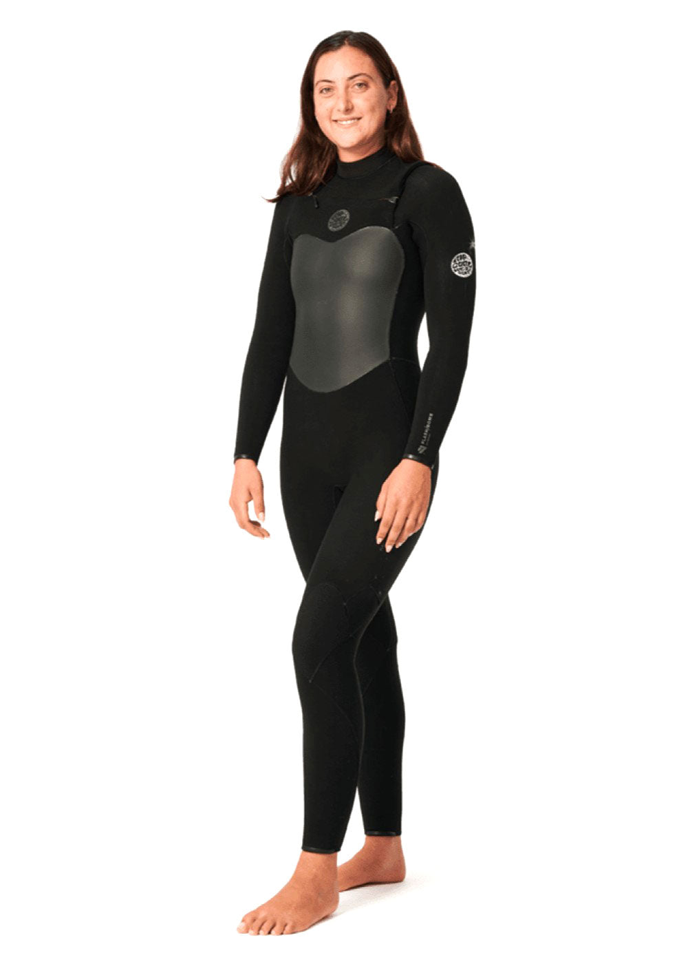 Rip Curl Women's Flashbomb CZ 3/2mm GBS Steamer Wetsuit - Premium Neoprene Full Body Wetsuit for Surfing, Diving & Water Sports