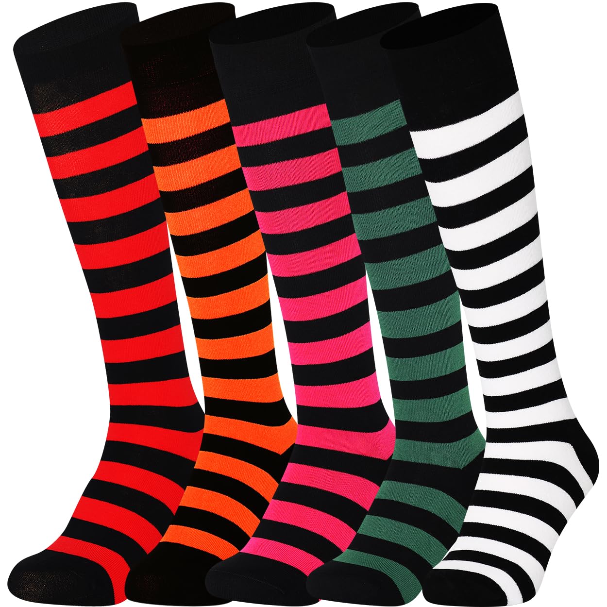 Stylish Unisex Knee High Long Socks - Trendy Multi-Design Cotton Crew Socks for Men & Women | Perfect for Sports, Fashion, and Cold Weather