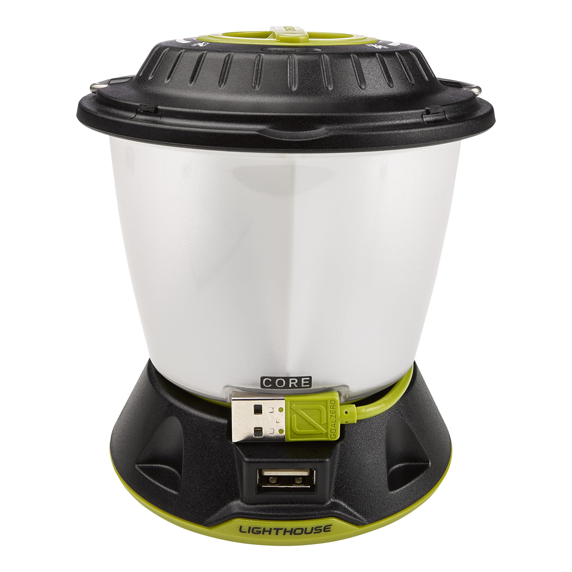 Goal Zero Lighthouse Core Lantern - Portable USB Power Hub with 400 Lumens, Rechargeable Battery for Camping, Hiking & Emergency Power Outages