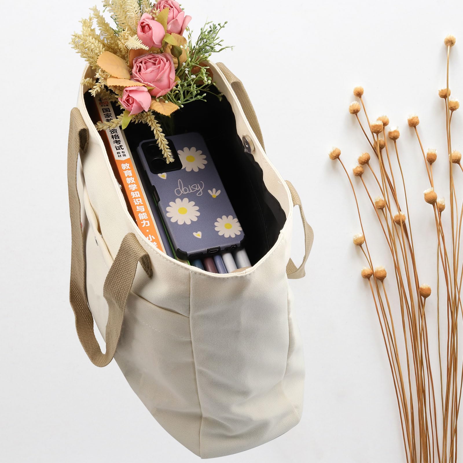 WCGXKO Bride Wedding Tote Bag - Perfect Bride To Be Gift, 'In My Bride Era' Beach Bag for Wedding Day & Bridal Shower - Great for Bachelorette Parties, Honeymoon Travel & Beach Weddings