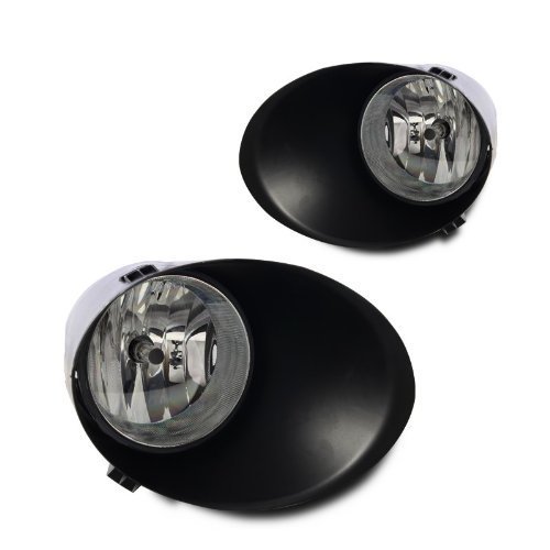 Winjet Clear Fog Lights Assembly with Wiring Kit - Compatible with 2007-2013 Toyota Tundra - Perfect for Night Driving & Off-Road Adventures