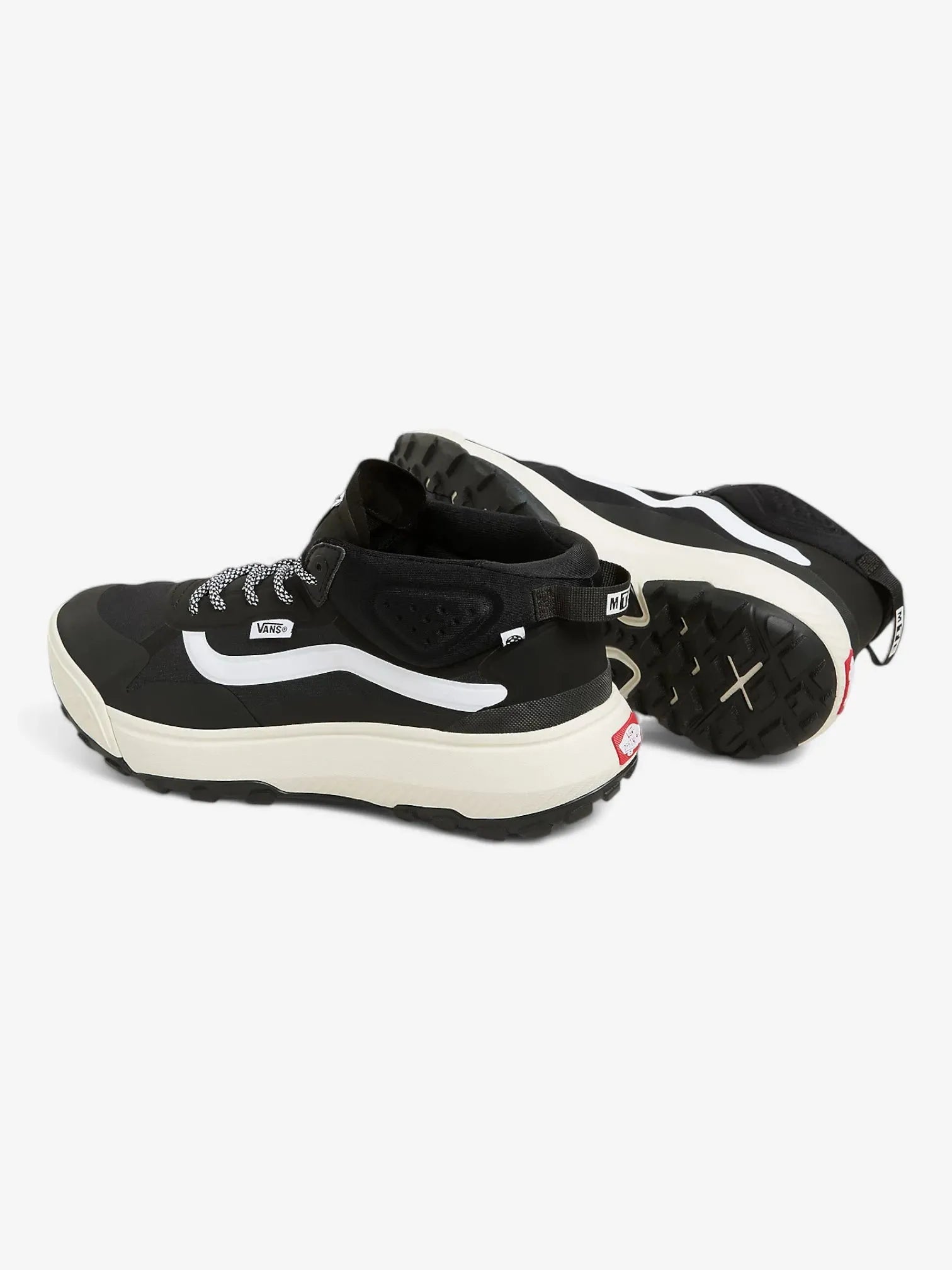 Vans Mte Crosspath Mid Sneakers - Black & White Waterproof Hiking Shoes for Men & Women | Outdoor Adventure, Trail Running & Casual Wear