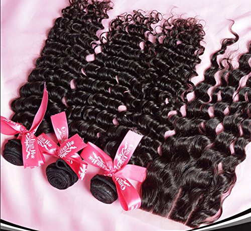 Wholesale 8A European Virgin Remy Human Hair 3 Bundles with 4