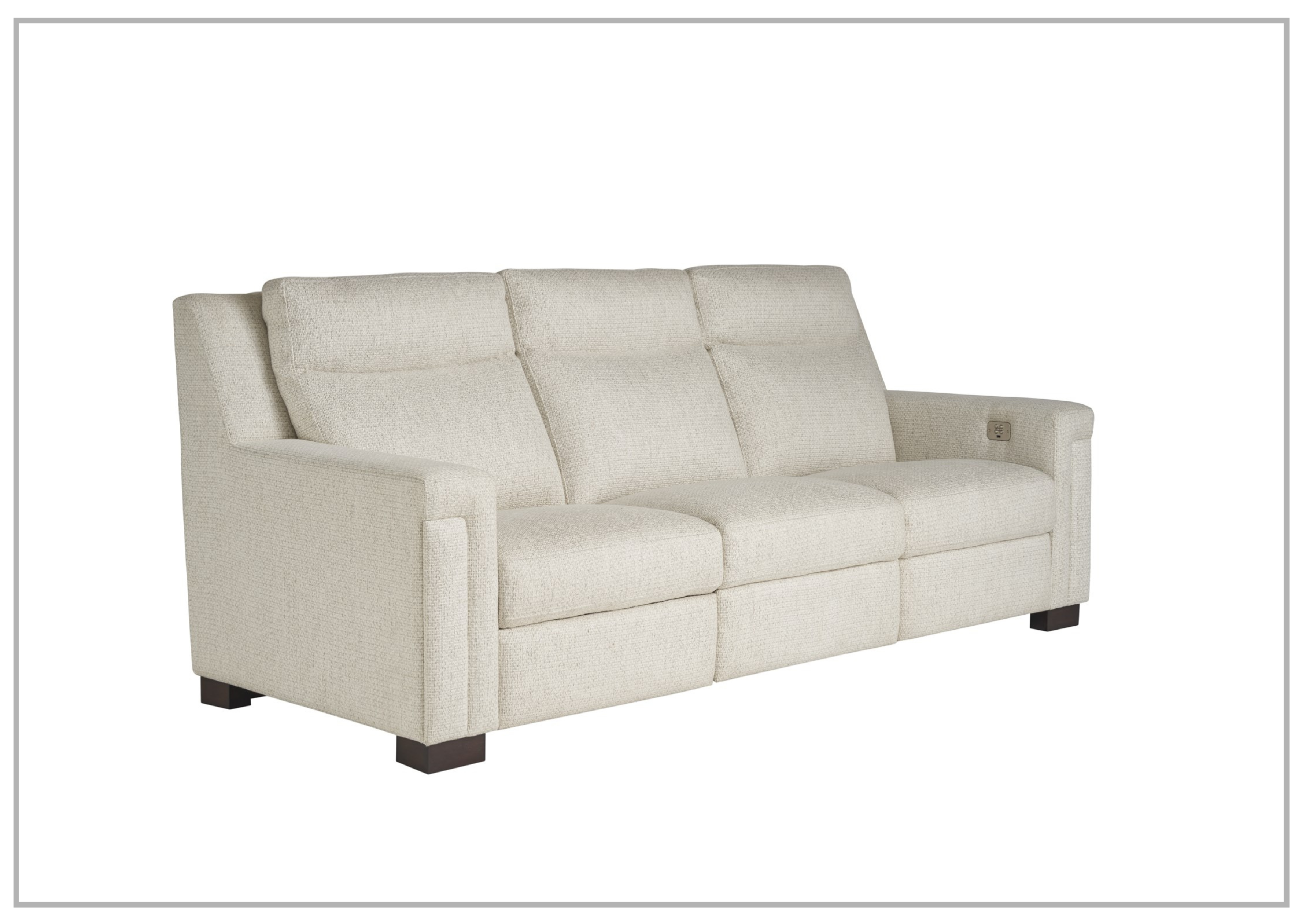 Universal Mixon 3-Seater Leather Reclining Sofa - Brown & Black - Comfortable Living Room Furniture for Home Theater & Family Relaxation