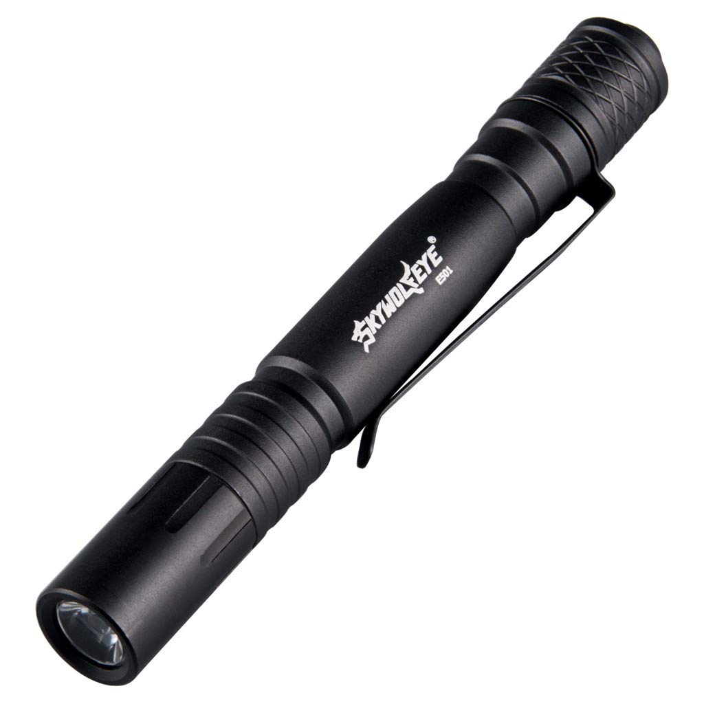 Mini LED Flashlight - Ultra Bright Pocket Penlight with Clip, Waterproof & Portable for AAA Batteries - Perfect for Camping, Hiking, Emergency & Everyday Carry (EDC)