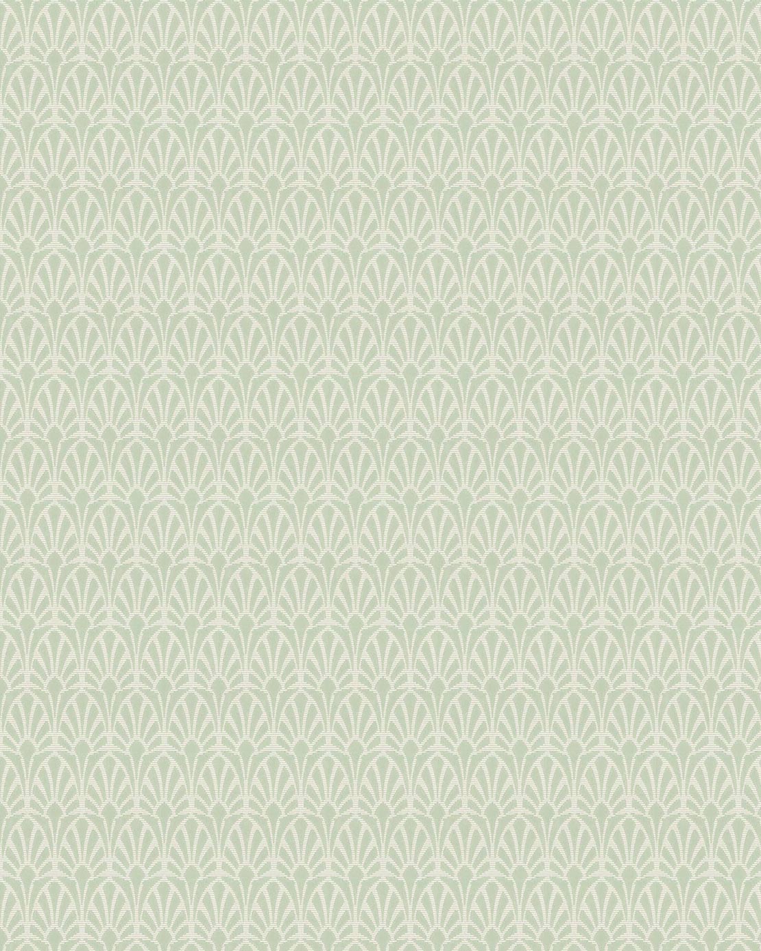 Lim & Handtryck Wallpaper Jugend White/Green - Premium Scandinavian Floral Design for Living Room, Bedroom & Home Decor