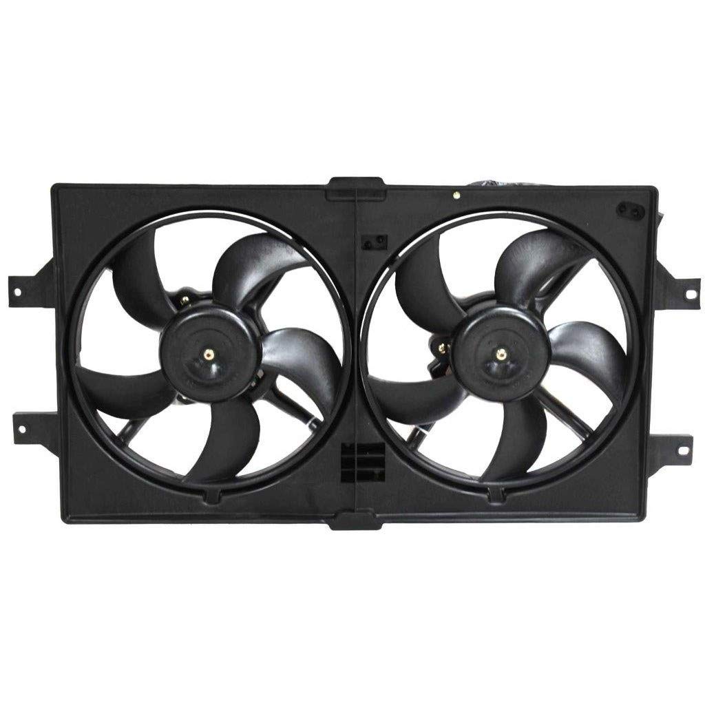 Chrysler LHS Radiator Cooling Fan Assembly 1999 2000 2001 - Dual Electric Fan Replacement Part CH3115103 5066160AA - Perfect for Engine Overheating Prevention & AC Performance
