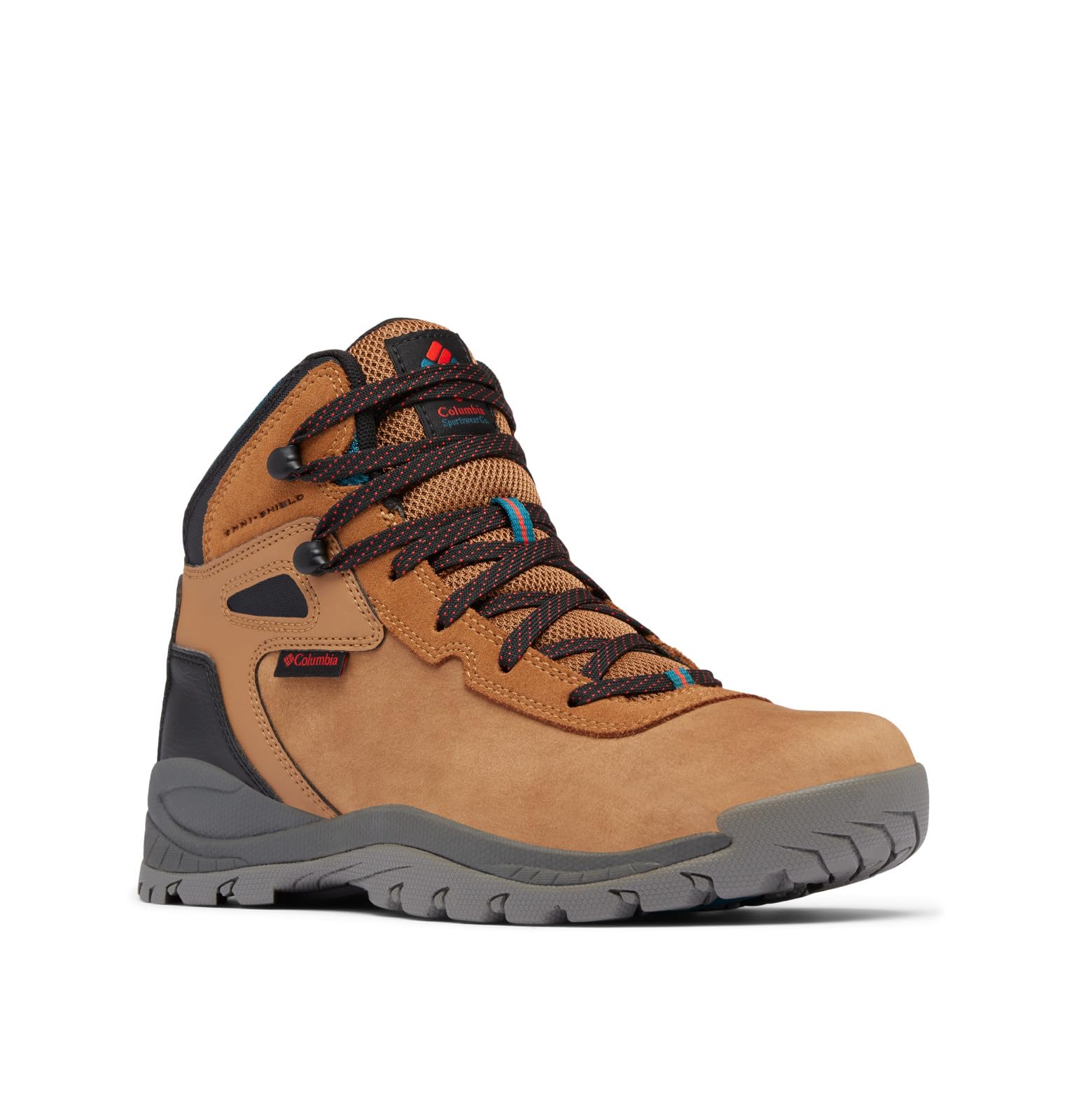 Columbia Men's Newton Ridge BC Nubuck Hiking Boots - Elk/Super Sonic - Size 46 EU - Waterproof & Durable for Outdoor Adventures, Trekking & Camping