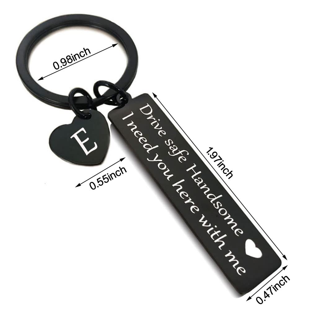 Drive Safe Keychain - Thoughtful Gift for Boyfriend, Husband, Men | Valentine's Day, Anniversary, Christmas Present | Car Safety Accessory for Daily Commute & Road Trips