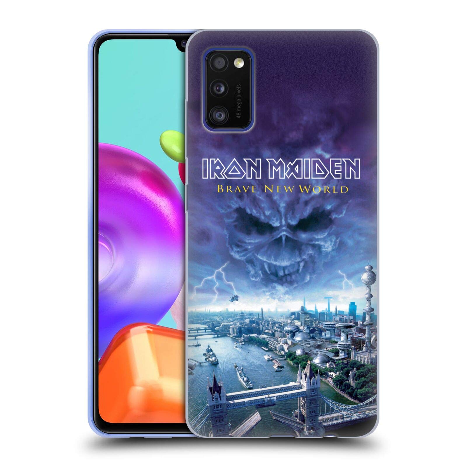 Head Case Designs Officially Licensed Iron Maiden Brave New World Album Covers Soft Gel Case for Samsung Galaxy A41 (2020) - Perfect for Concerts, Music Fans & Daily Protection
