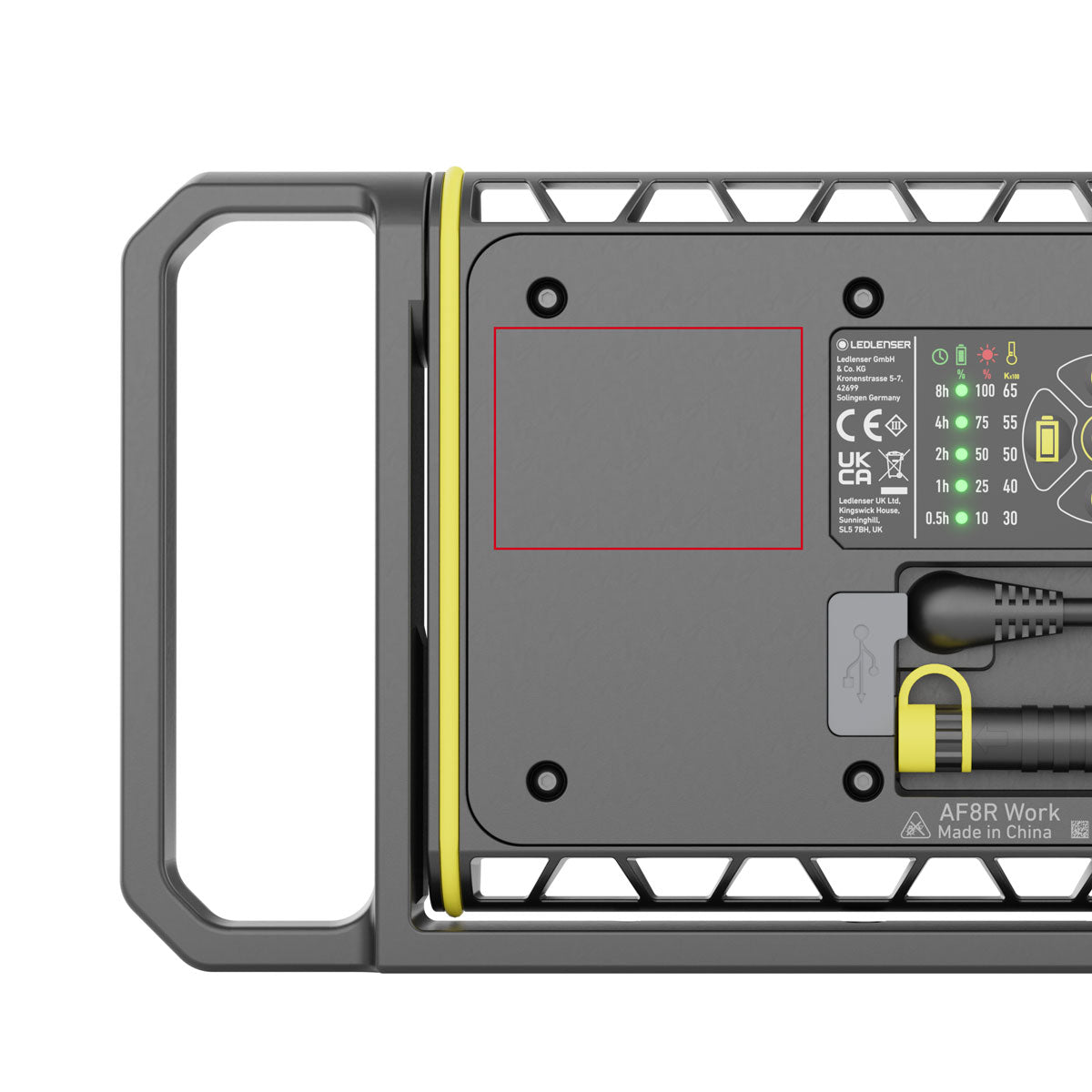 AF8R LED Work Floodlight - 5000 Lumens, IP65 Waterproof, Adjustable Outdoor Lighting for Construction, Warehouse, and Backyard Security - Bright, Durable, and Energy-Efficient Worksite Light