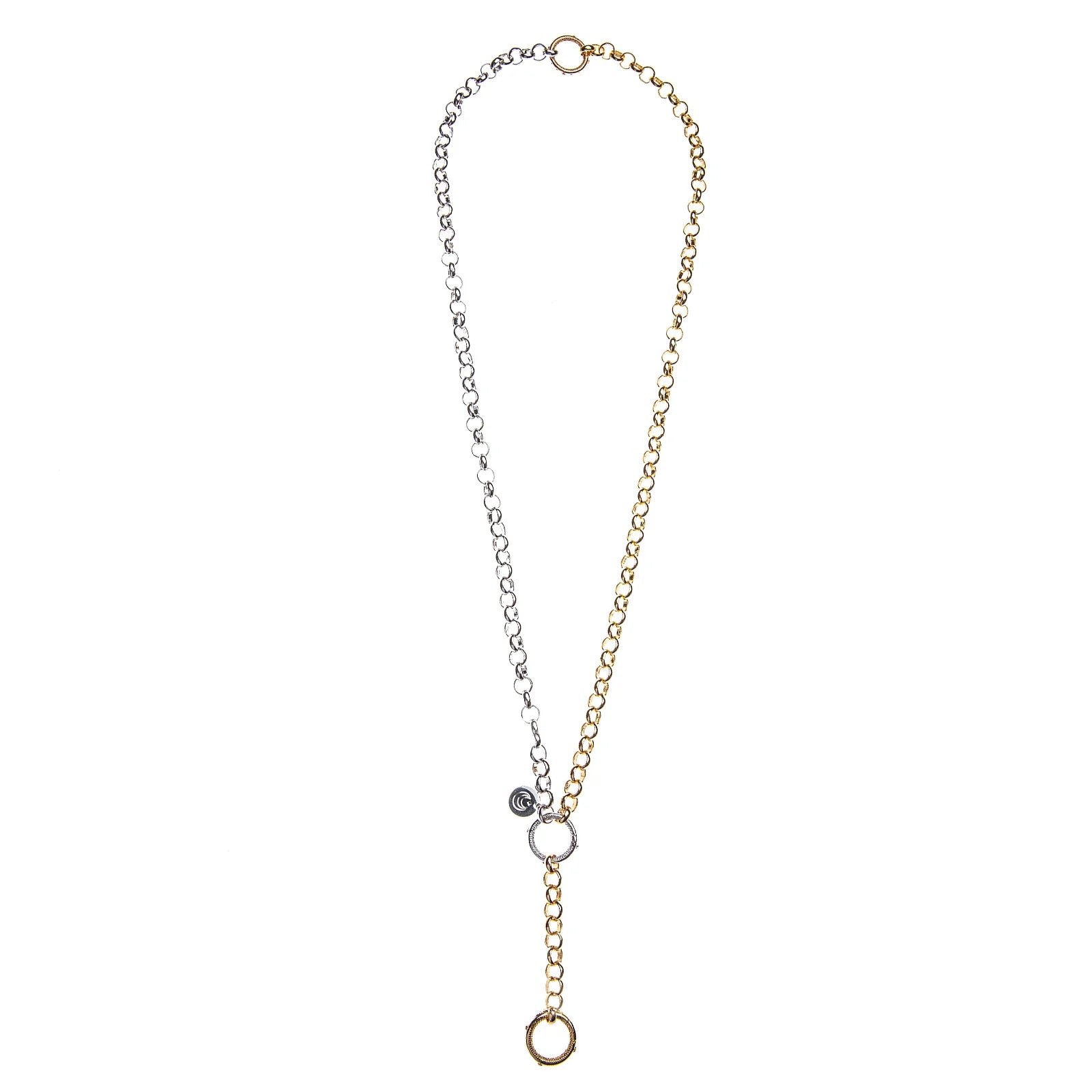 Jane Win Lariat Multi-Style Rolo Chain Necklace - Elegant Layered Gold Plated Jewelry for Women | Perfect for Date Night, Office Wear & Special Occasions