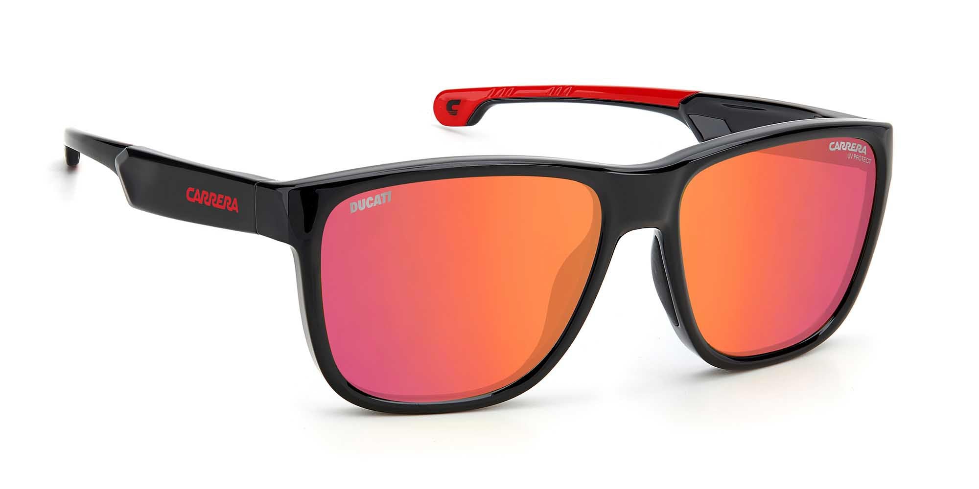 Ducati Carrera CARDUC 003/S Sunglasses - Motorcycle Racing Sunglasses for Men & Women - UV Protection Sport Shades for Cycling, Driving & Outdoor Activities