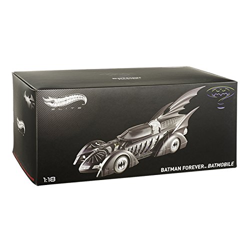 Hot Wheels Elite 1:18 Scale Die-Cast Batman Forever Batmobile - Collectible Model Car for Display & Gift Giving