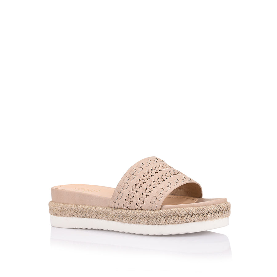 Denver Footbed Slides - Comfortable Arch Support Sandals for Women, Blush Pink | Perfect for Home, Pool, Beach & Casual Wear
