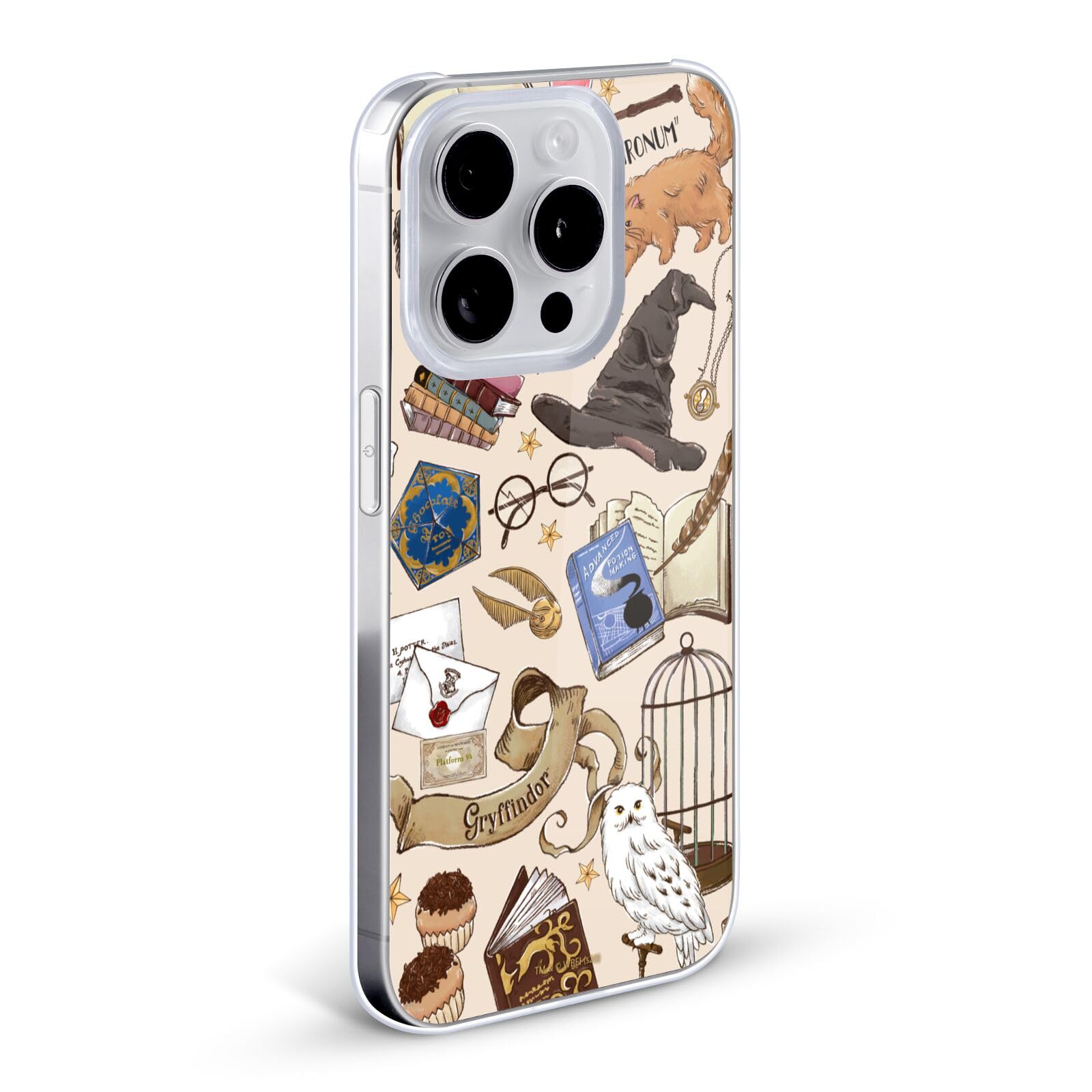 Official Harry Potter Hogwarts Deathly Hallows iPhone 12 Case - Licensed Hard Back Cover for iPhone 12/12 Pro - Perfect for Fans, School, Work & Daily Protection