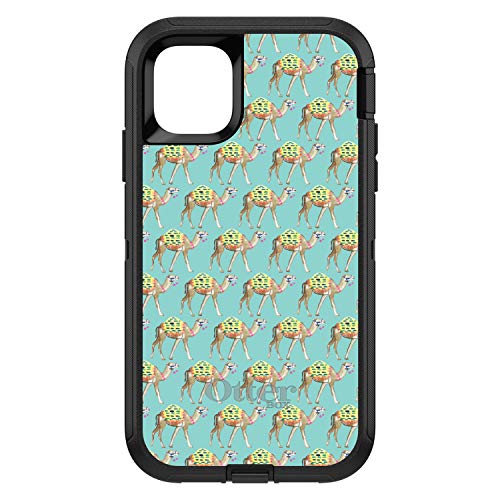 Preppy Pattern - Camels on Teal Background On Black Case