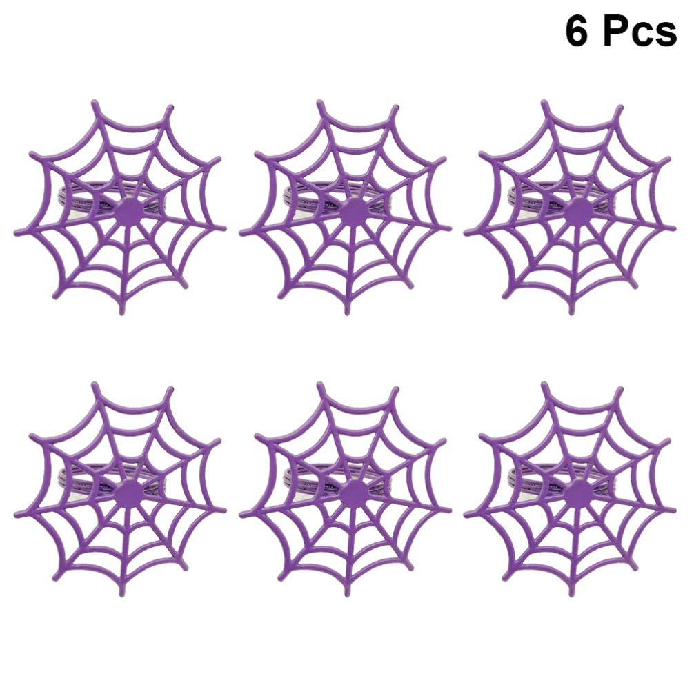 NUOBESTY 6-Piece Halloween Purple Dining Table Decor Set - Spooky Dinner Table Centerpiece for Halloween Party, Home Decor, and Holiday Celebrations