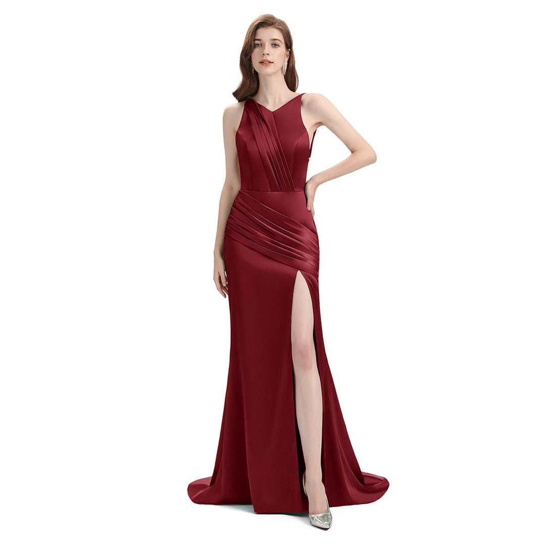 Elegant Mismatched Burgundy Mermaid Bridesmaid Dresses - WG813 | Perfect for Weddings, Prom & Formal Events