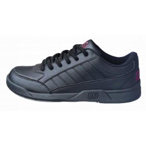 BSI Boys Youth Sport Black Bowling Shoes - Lightweight & Comfortable for Kids Bowling League & Tournament Play