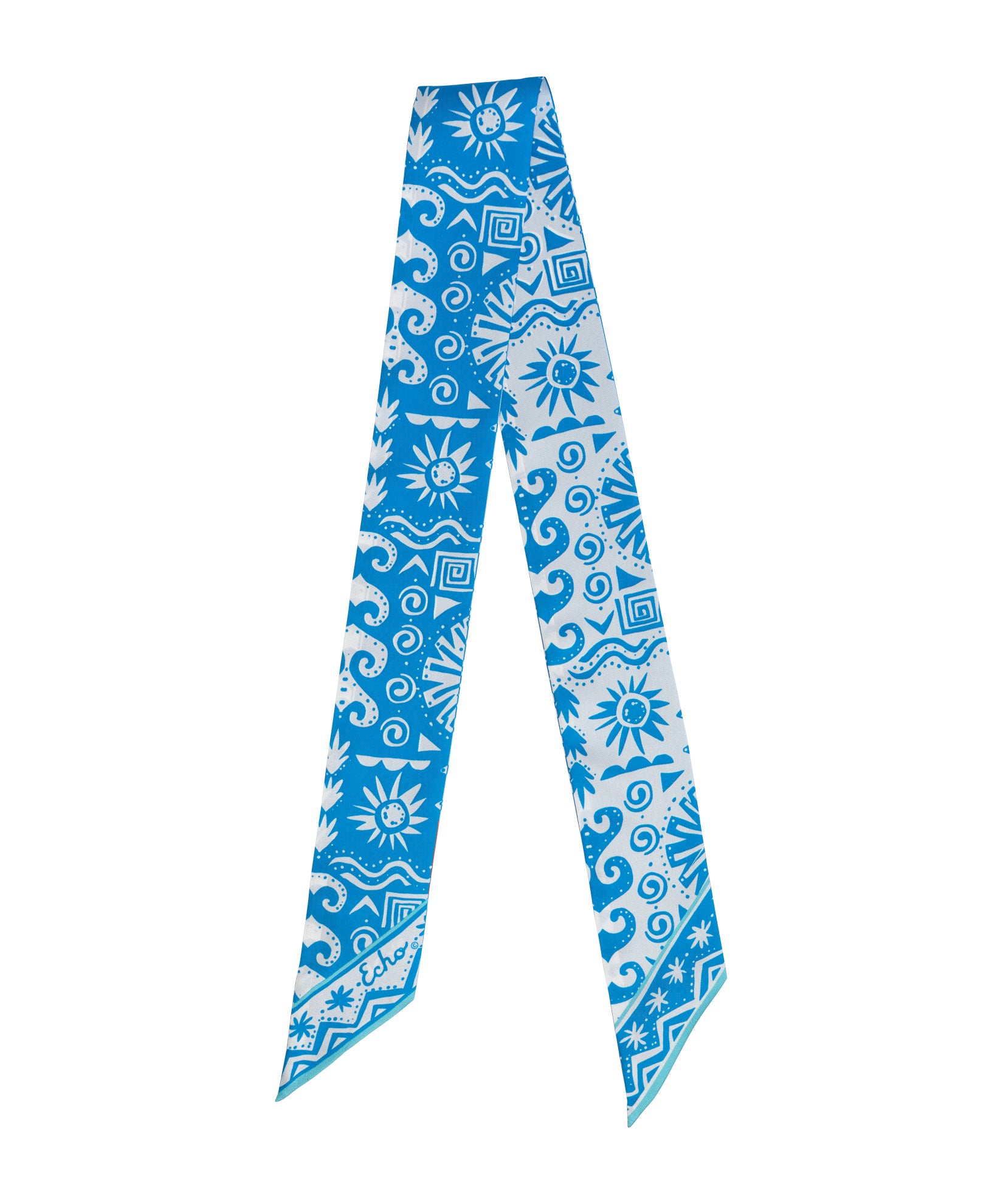 Sun and Surf Silk Ribbon Scarf - Lightweight Summer Beach Accessory for Women - Perfect for Beach Outings, Vacations, and Summer Fashion