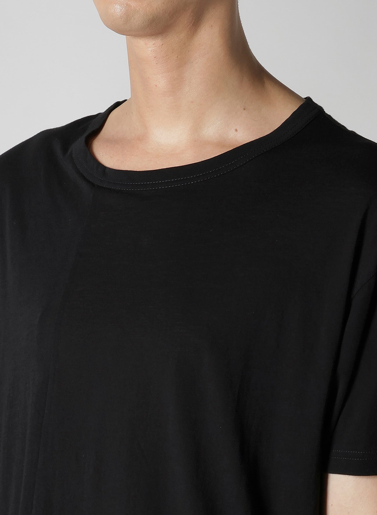Diorama Jersey Asymmetry Hem Short Sleeve T-Shirt - Women's Fashion Casual Top for Summer & Everyday Wear