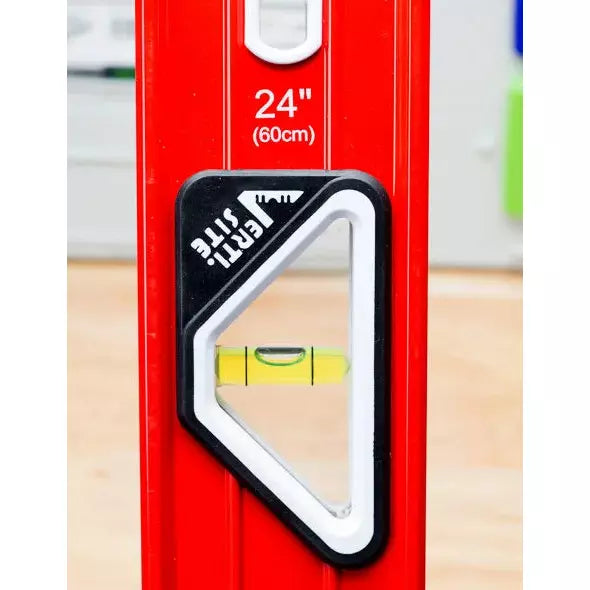 Goldblatt 24-Inch Aluminum Box Beam Level - G0900 - High Precision Tool for Construction, Carpentry & DIY Projects - Perfect for Framing, Tiling, and Home Renovation
