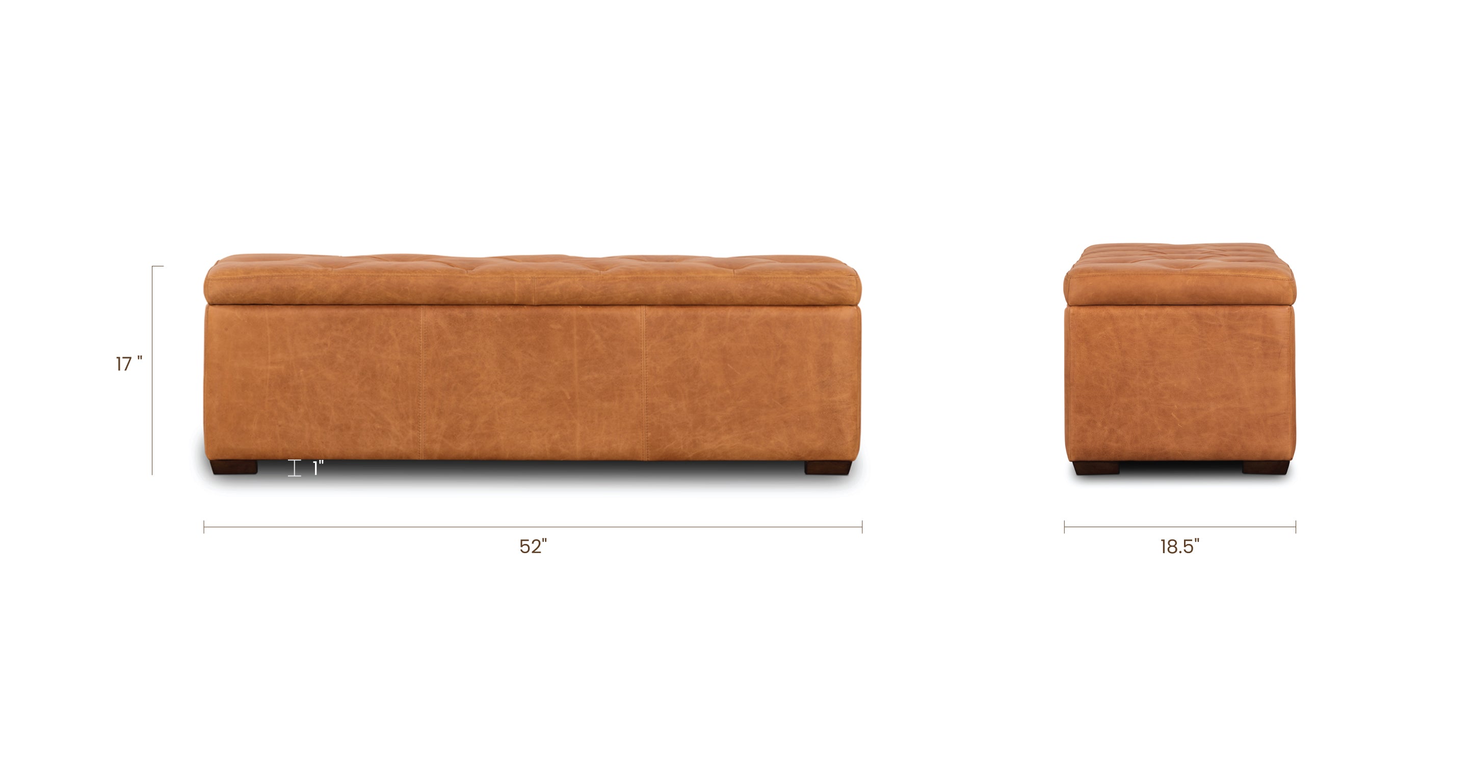 Senja Storage Ottoman Bench with Lift Top - Extra Seating & Hidden Storage for Living Room, Bedroom, Entryway - Perfect for Small Spaces & Home Organization