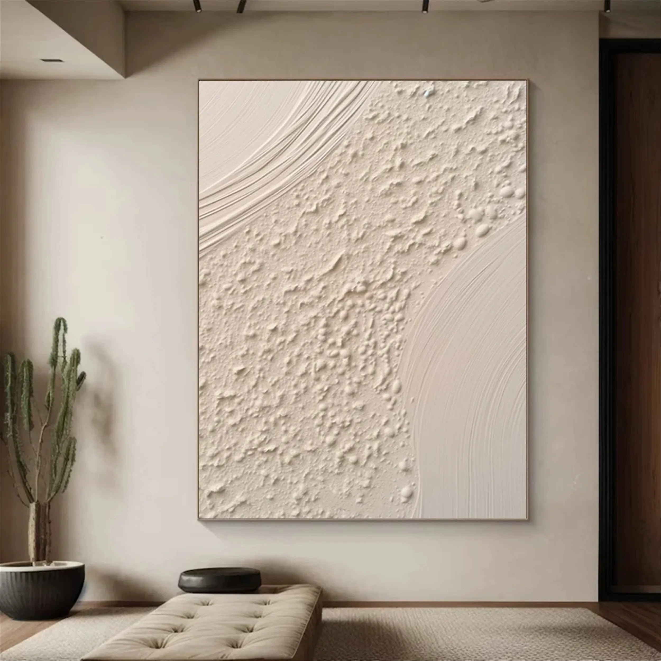 Beige & Brown Abstract Wall Art Print #BB094 - Modern Home Decor for Living Room, Bedroom & Office