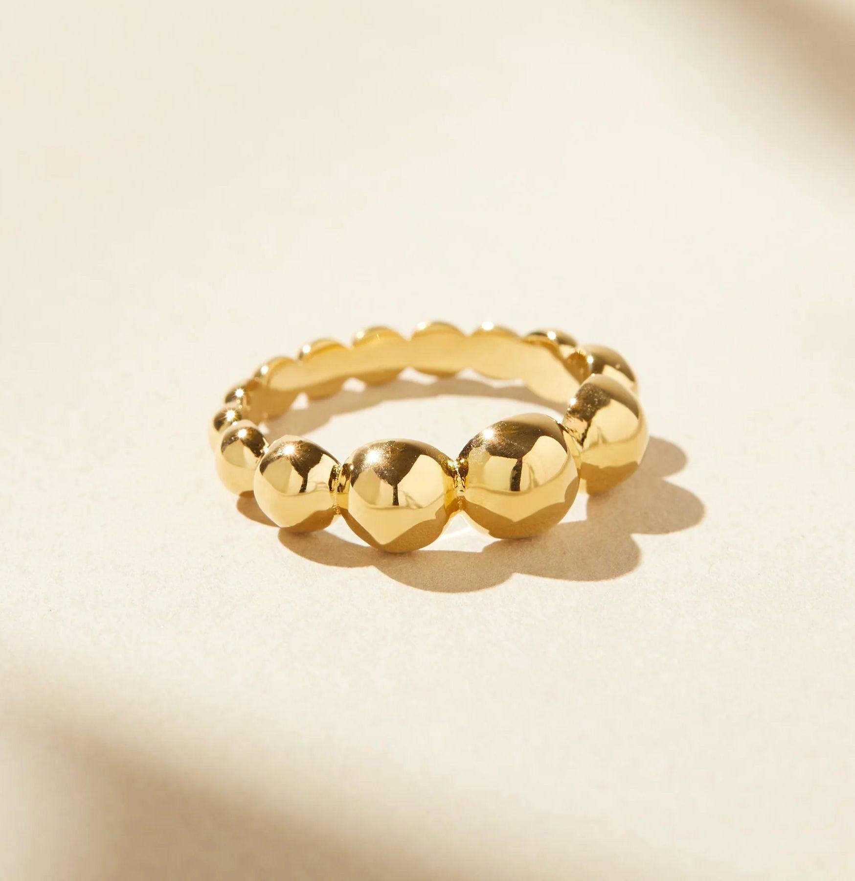 Ripple Ring for Women - Elegant Wave Design Stackable Band Ring - Perfect for Everyday Wear, Gifts & Special Occasions