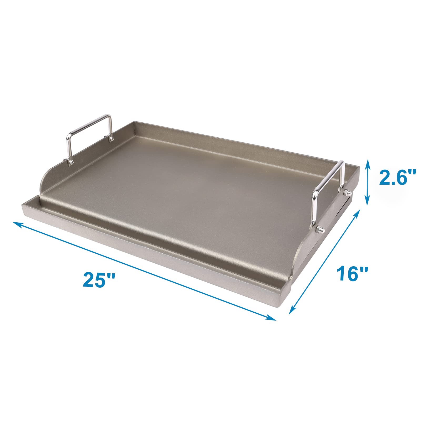Premium Cast Iron Griddle for Gas Grill - 25