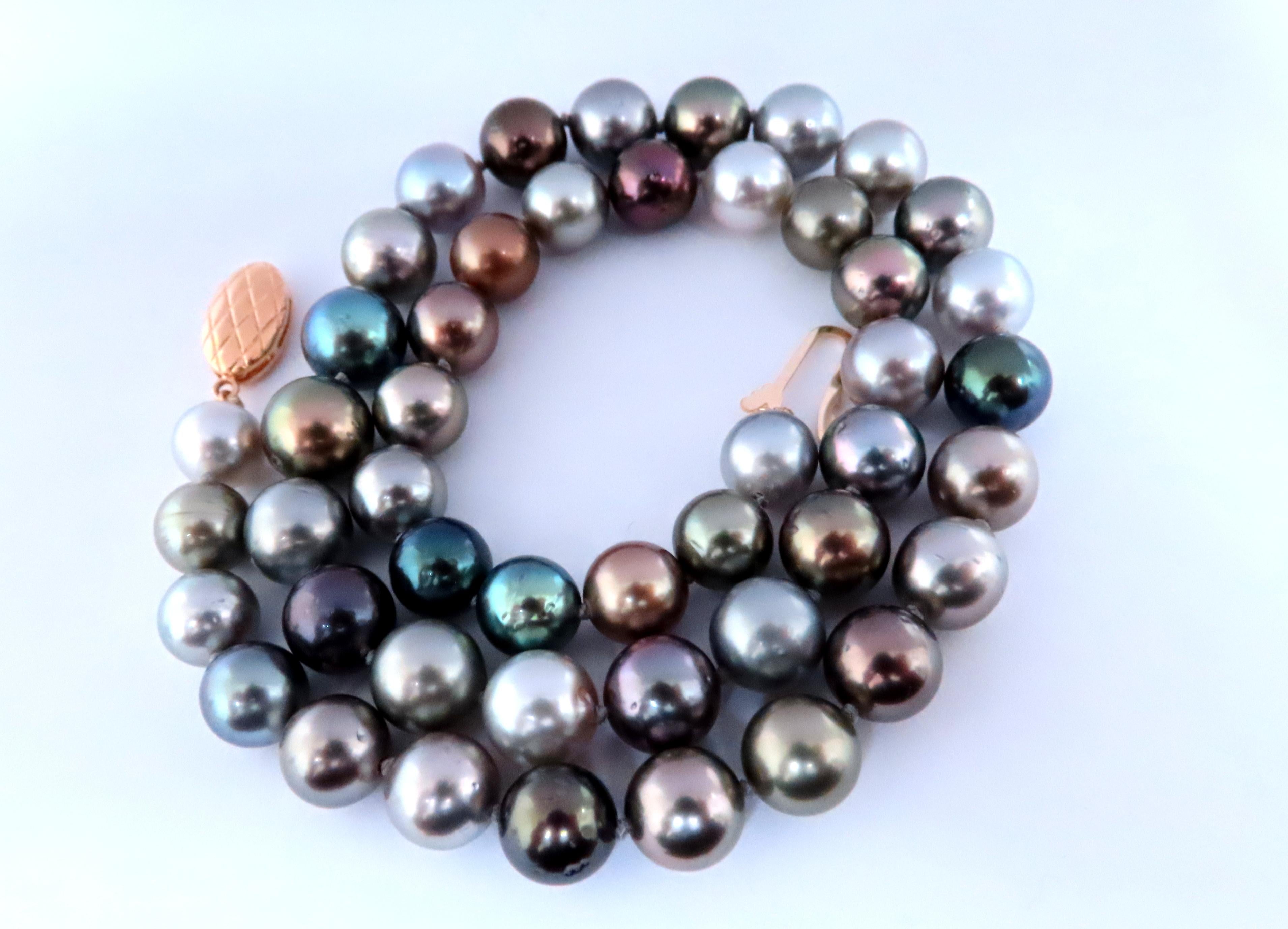 GIA Certified Natural Tahitian Saltwater Pearl Necklace - Pinctada Margaritifera, Untreated & High Quality | Perfect for Weddings, Anniversaries & Special Occasions