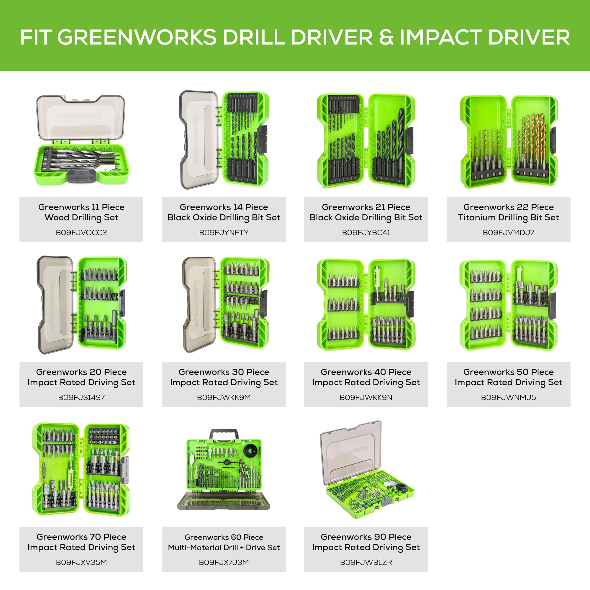 Greenworks 24V Brushless Cordless Drill and Impact Driver Combo Kit - 1/2