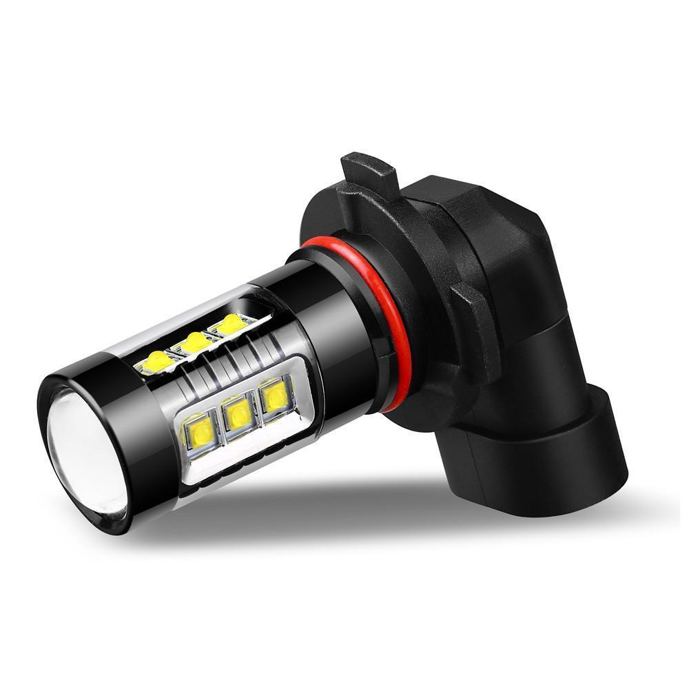 HB4 9006 LED Fog Light Bulbs 80W Cree Upgrade - Super Bright 6000K White Light for Cars, Trucks, SUVs - Perfect for Night Driving & Foggy Conditions