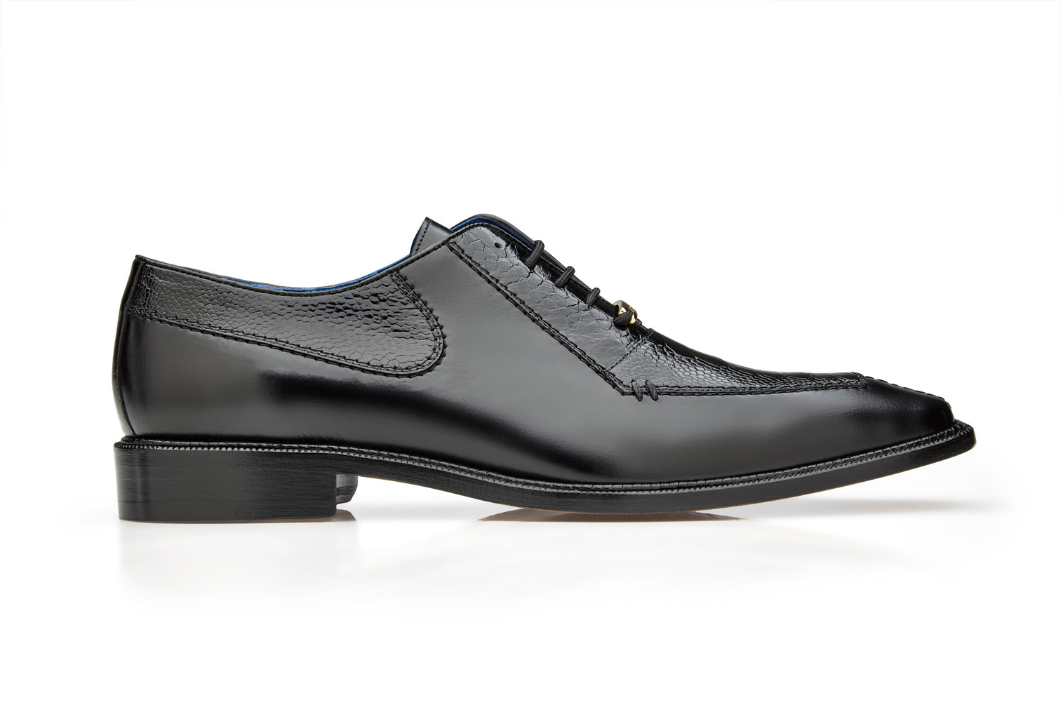 Belvedere Biagio Genuine Ostrich Leg & Italian Calf Leather Dress Shoes for Men - Black Size B13 | Luxury Formal Shoes for Weddings, Business Meetings & Special Occasions