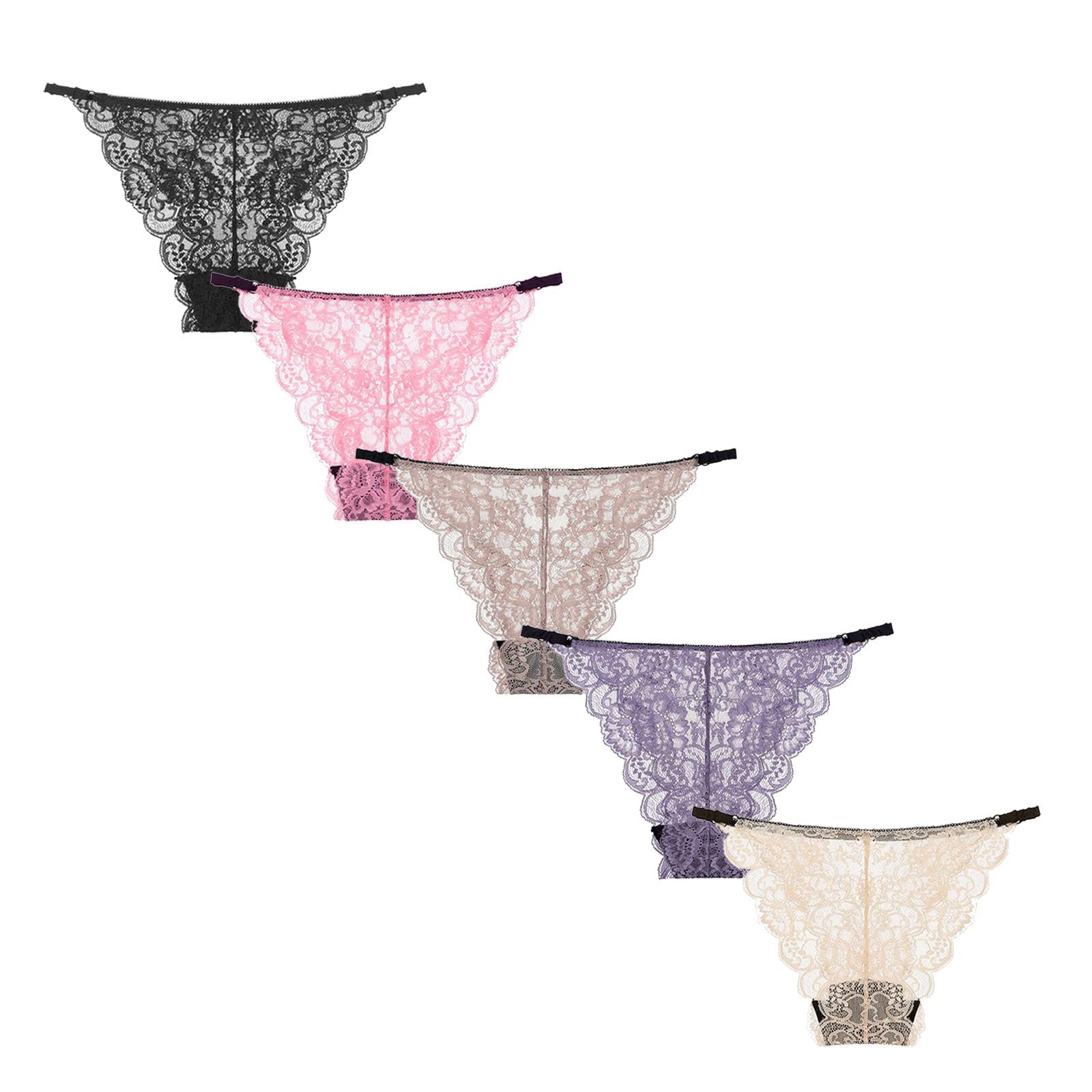 Soft & Breathable Women's 5-Pack Cotton Underwear - Full Coverage Briefs for Everyday Comfort | Perfect for Work, Yoga & Sleep
