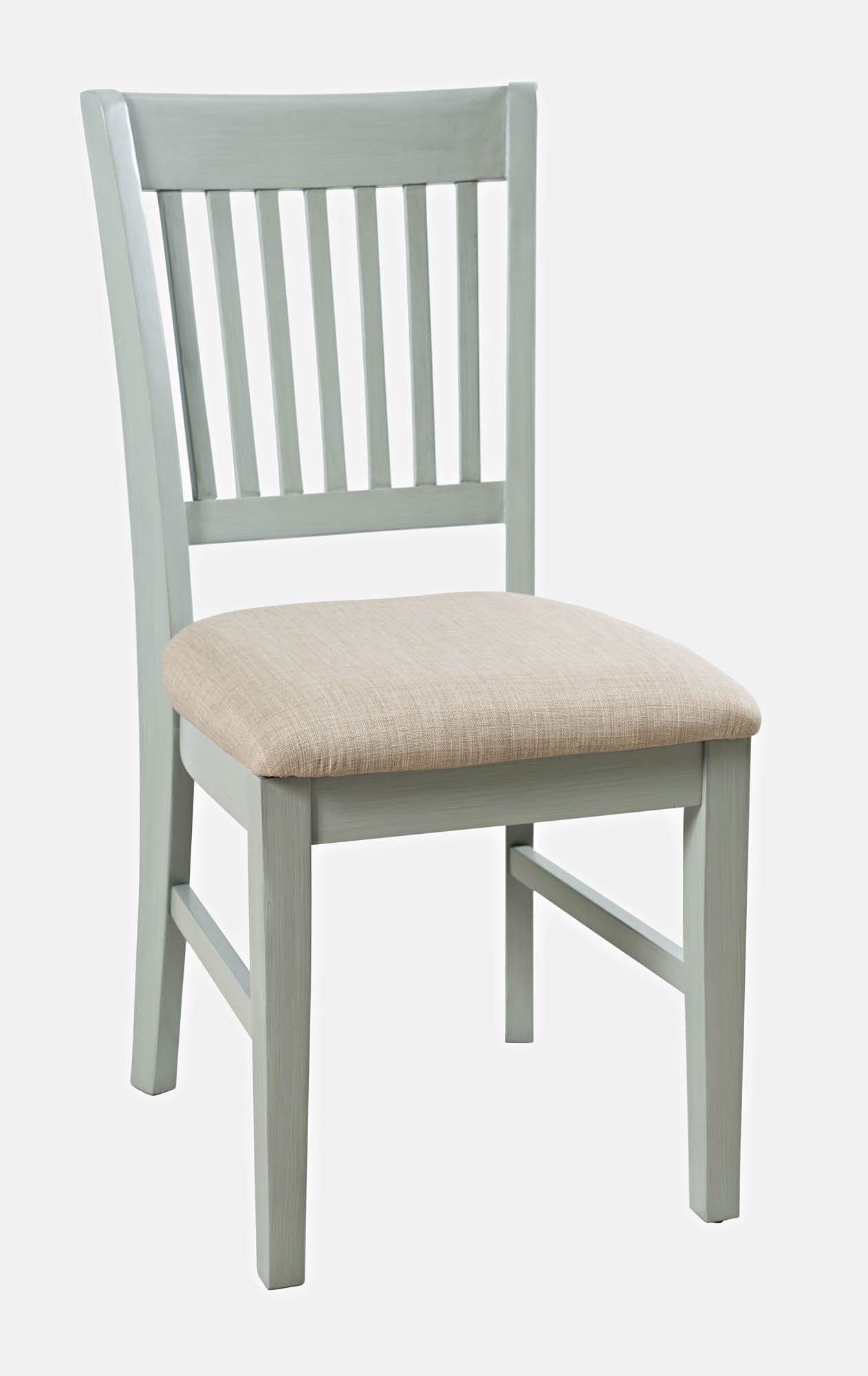 Jofran Inc. Craftsman Slat-Back Upholstered Office Desk Chair - Ergonomic Support for Home & Office Workspaces