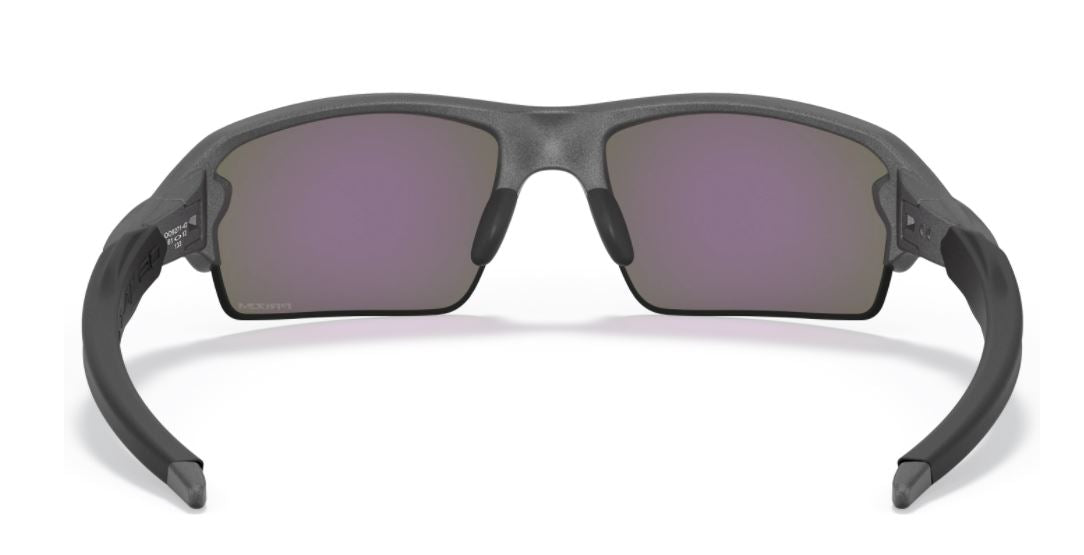 Oakley Flak 2.0 XL Sunglasses (A) Steel Frame with Priam Jade Iridium Polarized Lenses - UV Protection for Running, Cycling & Outdoor Sports
