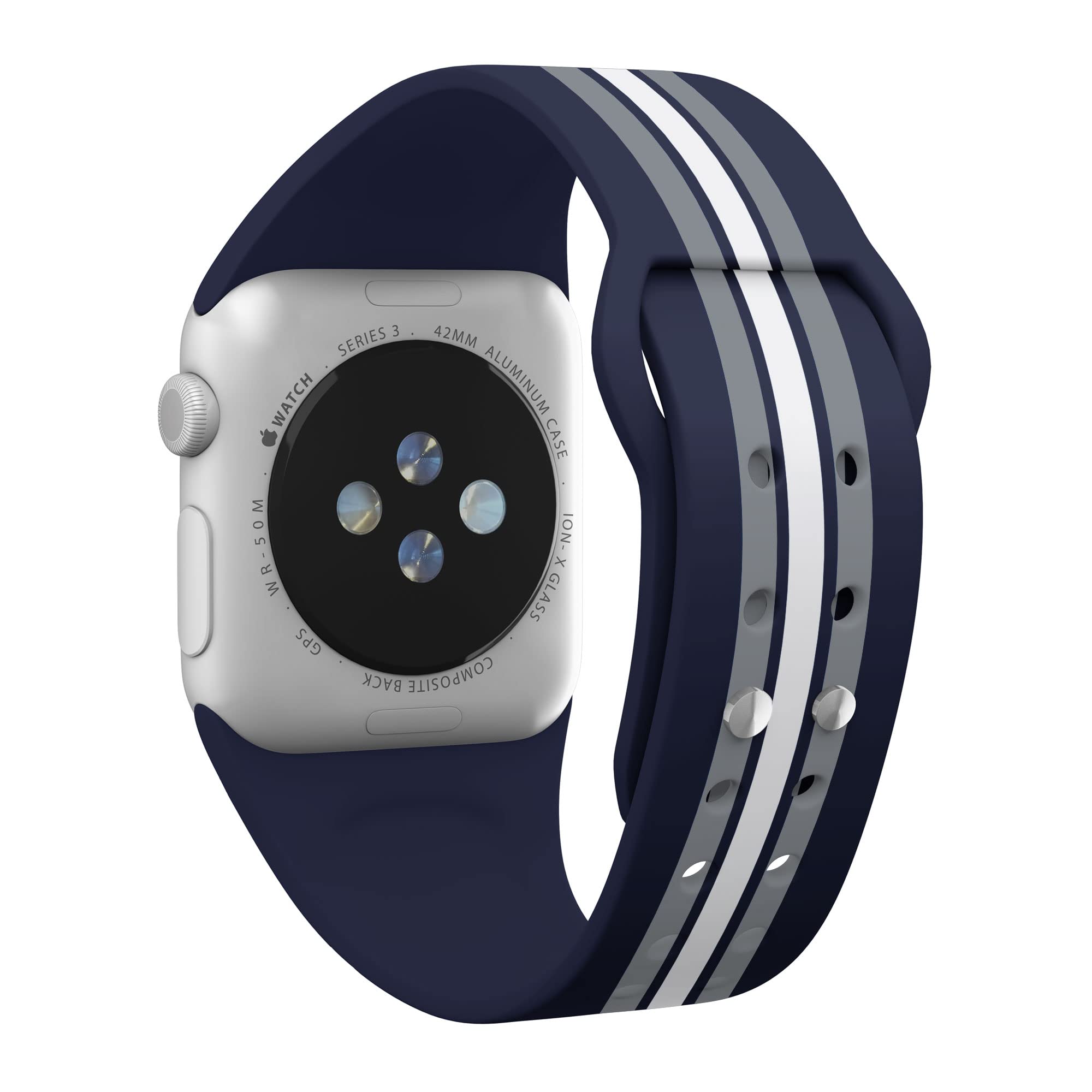 Dallas Cowboys Apple Watch Band - HD Game Time Sports Strap Compatible with All Apple Watch Models - Perfect for NFL Fans, Game Day & Casual Wear