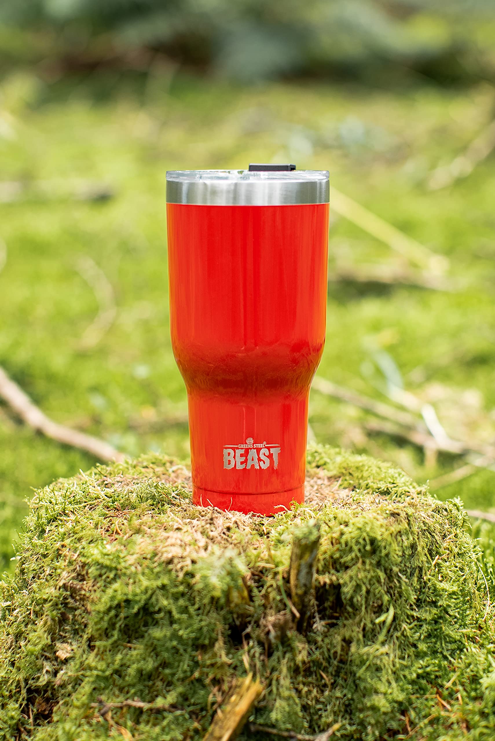 Beast 20 oz Stainless Steel Tumbler - Vacuum Insulated Double Wall Travel Mug for Coffee & Iced Drinks (Ladybug Red) - Perfect for Office, Gym, Camping & Outdoor Adventures